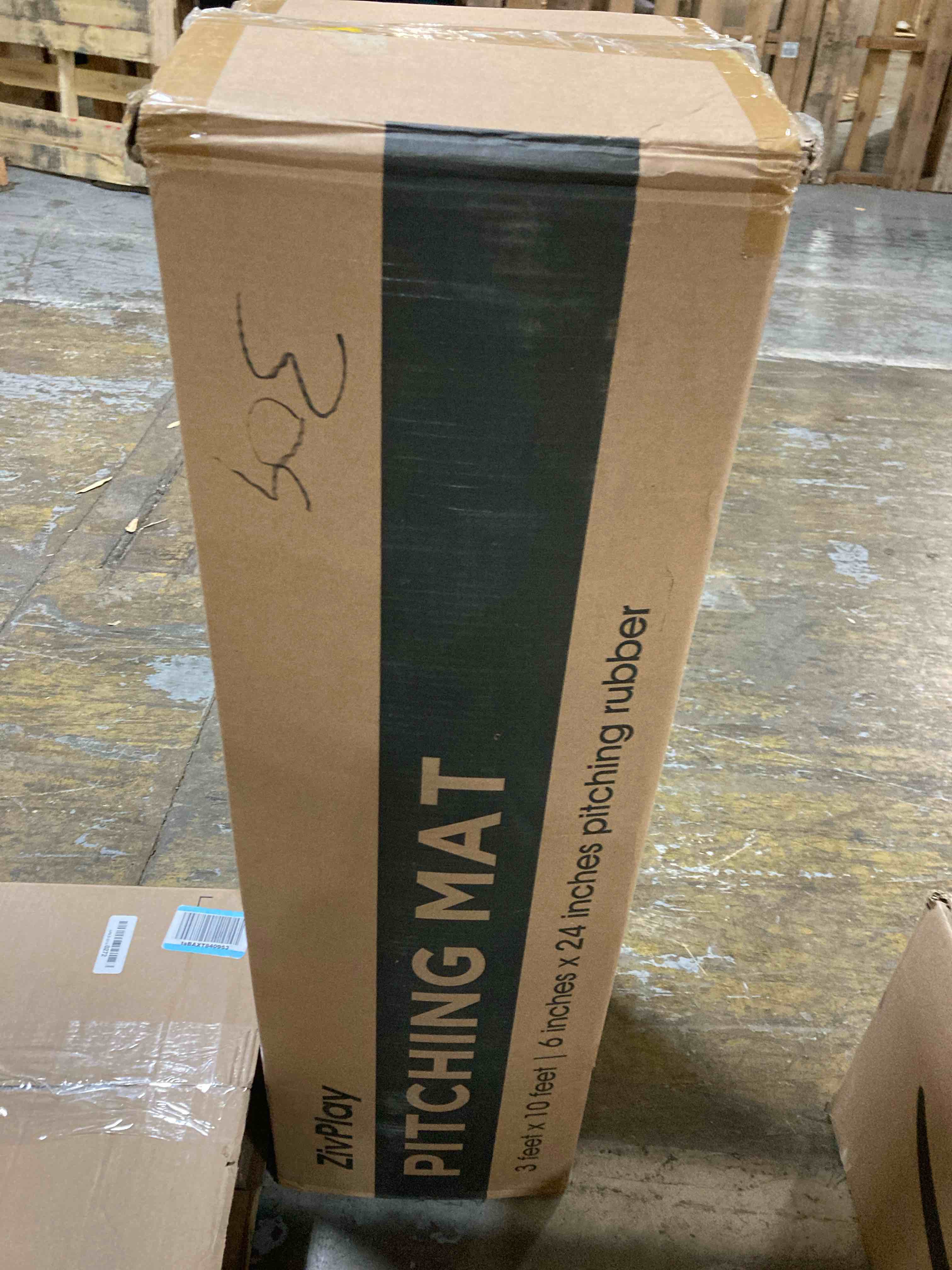 Condition photo showing Brand New for Batting Mat Baseball Hitting Mat Baseball Batting Cage Mat 12' x 6' Regulation Size Turf Batters Box Mat with Home Plate and Anti Fade Turf for Baseball Softball Training Indoor and Outdoor