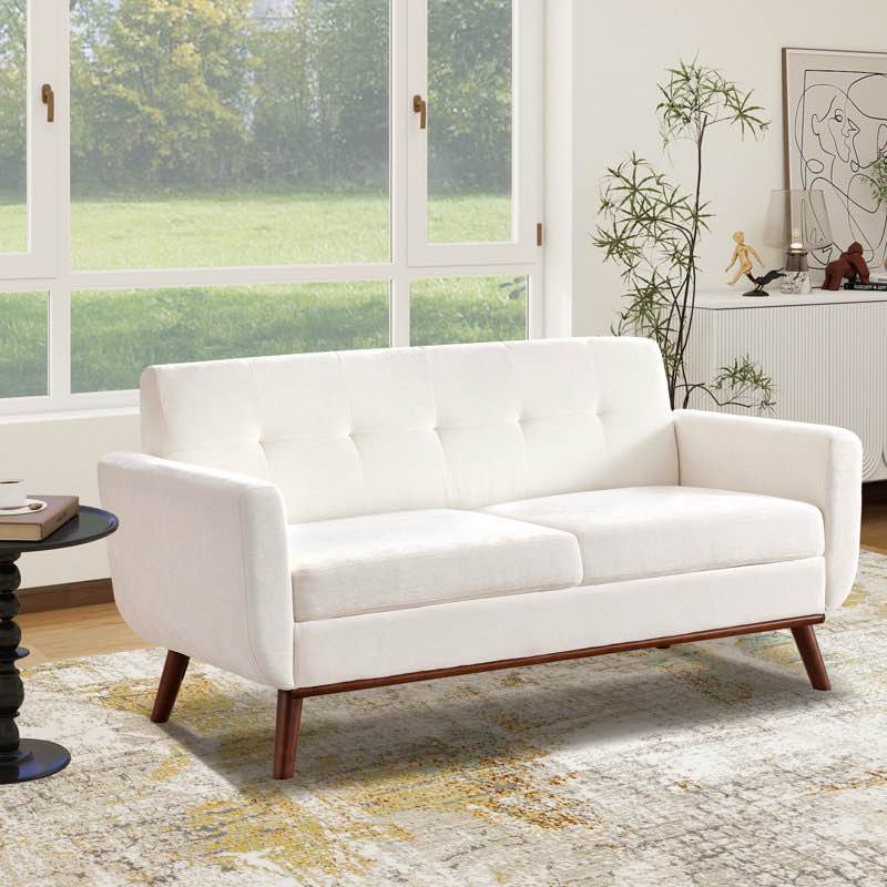 Carmencita 65" Square Arm Loveseat (Missing Hardware Screws, Perfect condition otherwise)