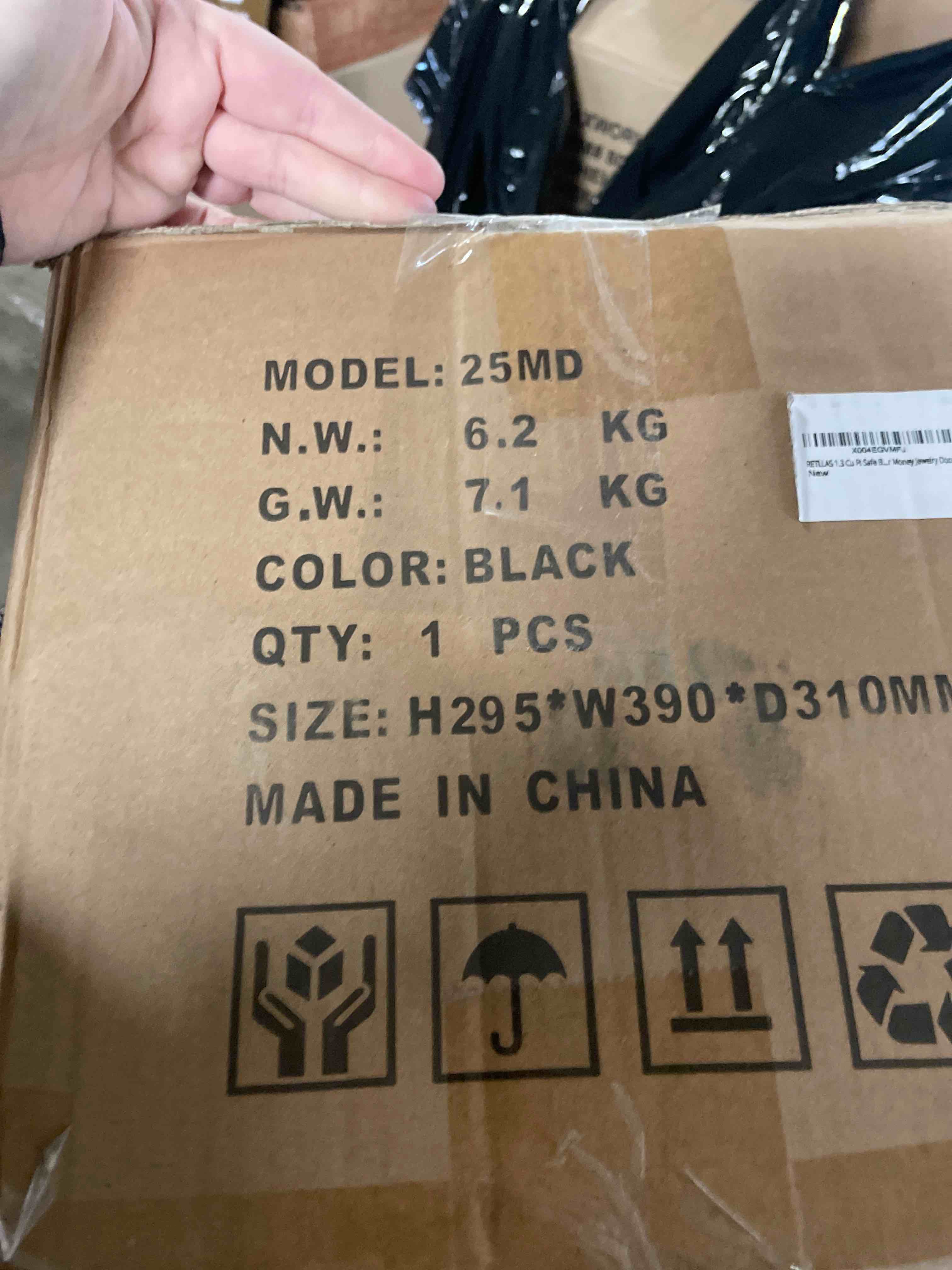 Condition photo showing New/Like New for 1.3 Cu Ft Safe Box for Home Steel Electronic Digital Safety Box Personal Security Lock Box with LED Sensor Light & Emergency Type-C External Charge for Money Jewelry Documents