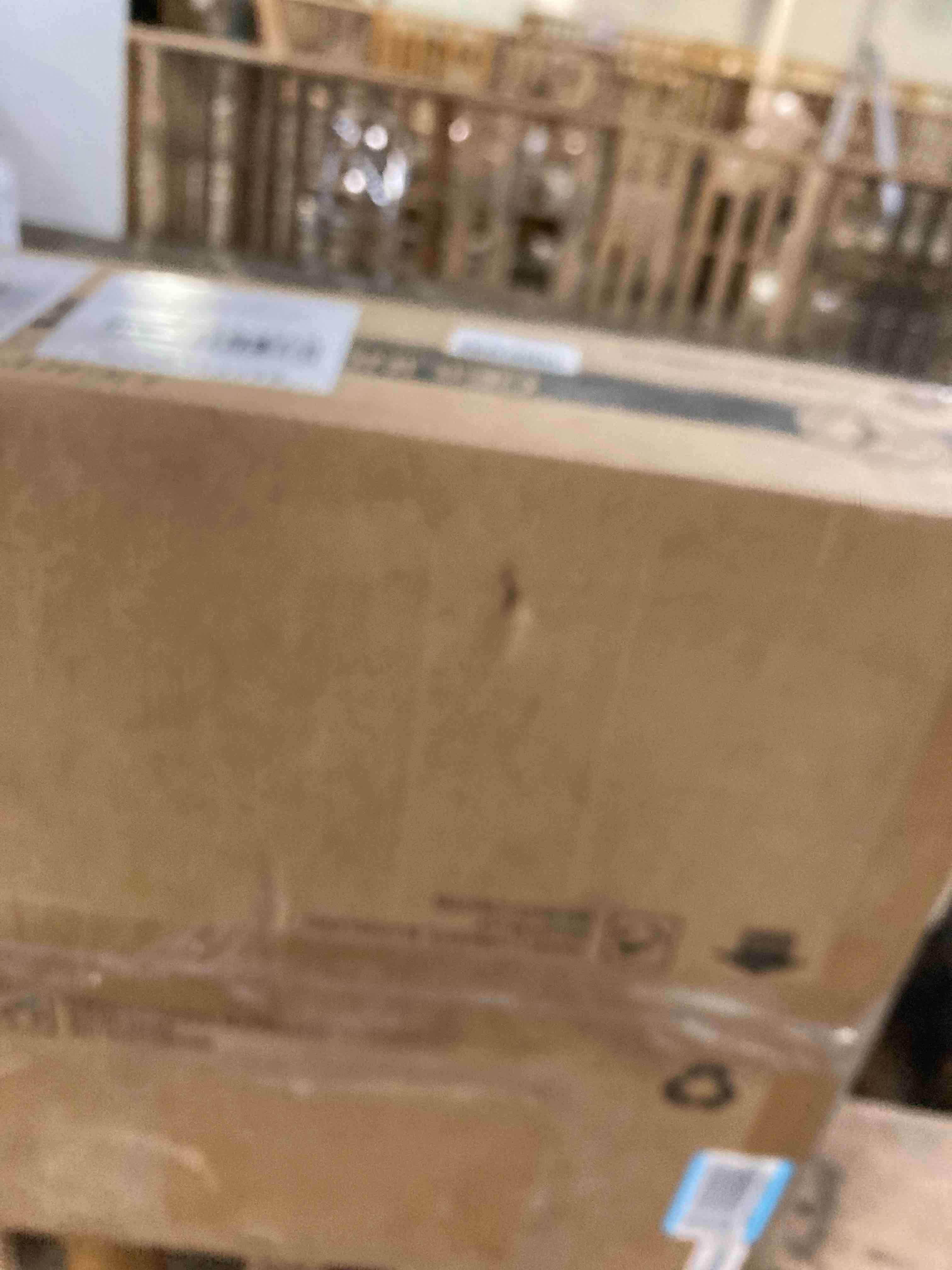 Condition photo showing New/Like New for 42" Retractable Ceiling Fan with Lights, Slim Fandelier Ceiling Fans with Lights and Remote, Dimmable 6 Speed Silent Modern Ceiling Fan with Light for Bedroom Living Room Kitchen-White