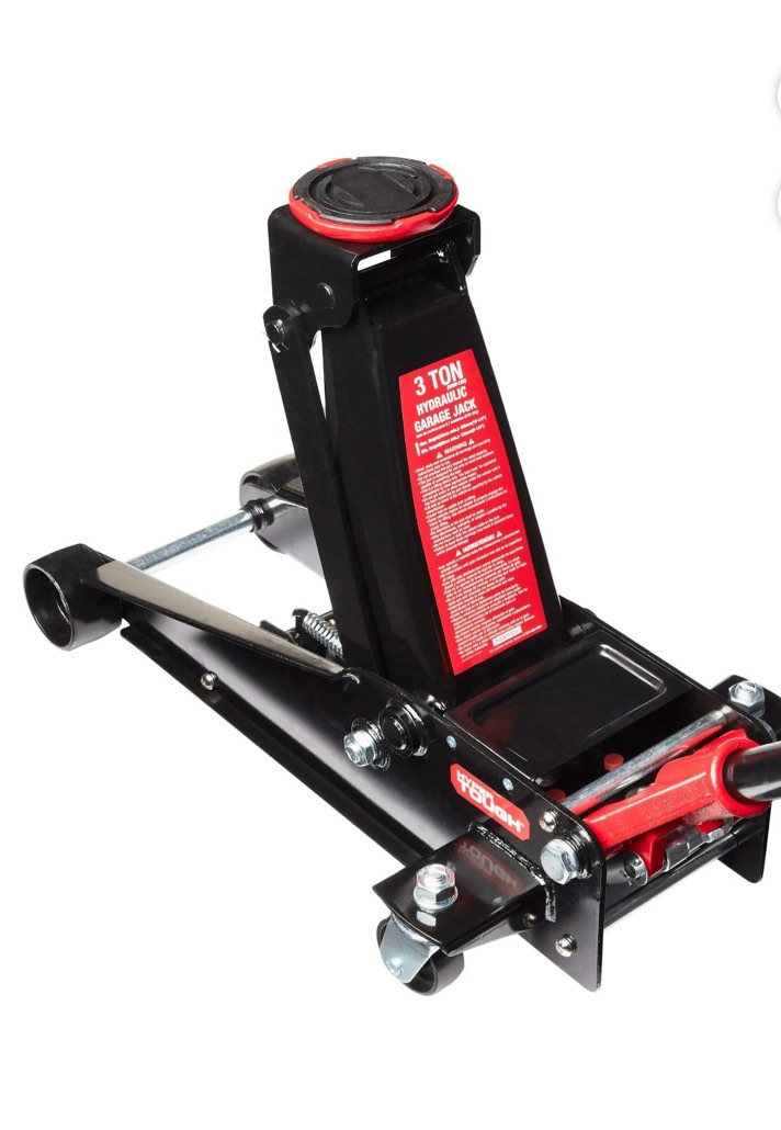 Hyper Tough 3-Ton Dual Piston Hydraulic Garage Jack