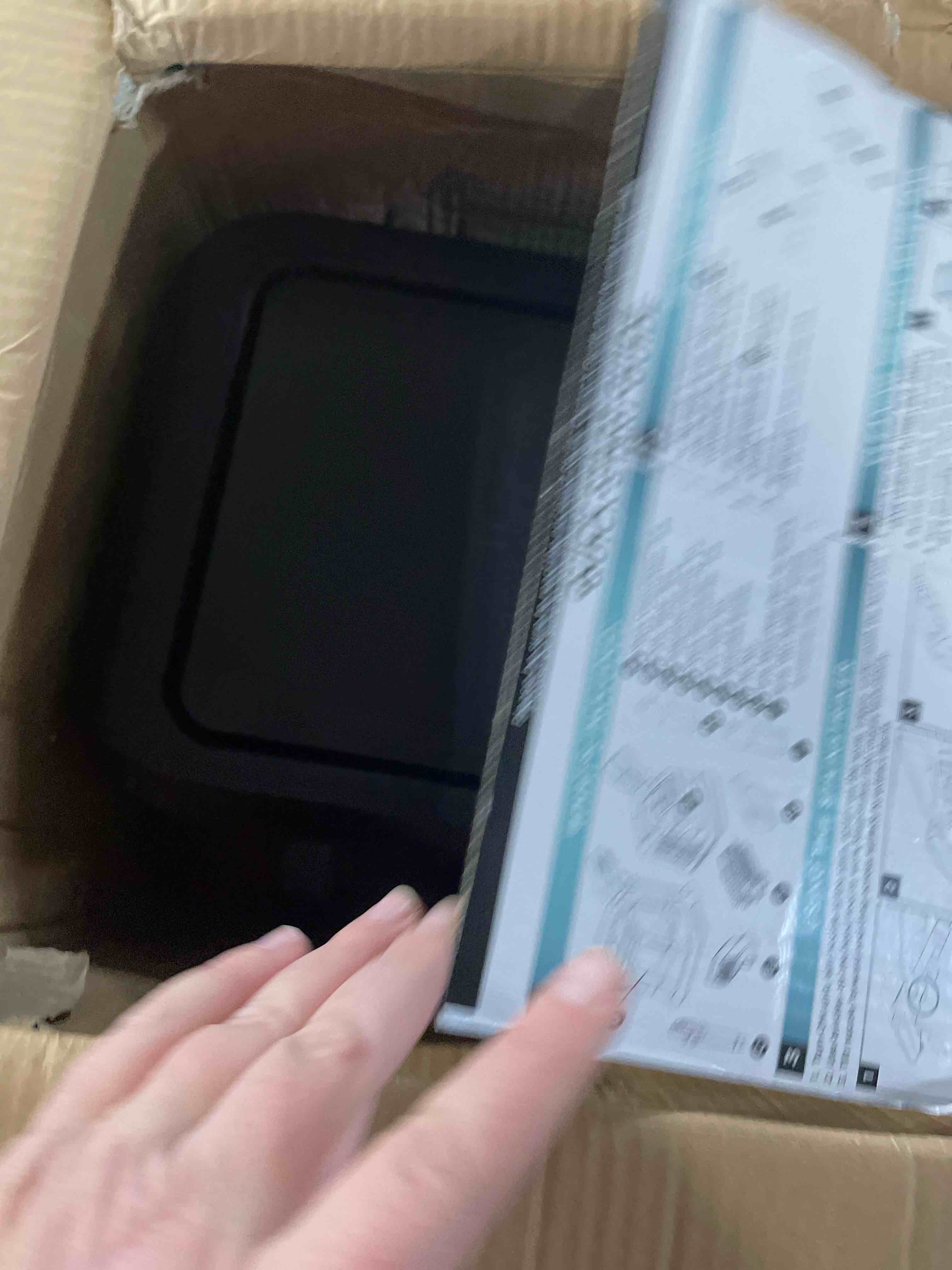 Condition photo showing As Is for Chefman TurboFry Touch Dual Air Fryer, Maximize The Healthiest Meals With Double Basket Capacity, One-Touch Digital Controls And Shake Reminder For The Perfect Crispy And Low-Calorie Finish (Renewed)