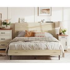 linsy full size bed frame beige lh518a1-c