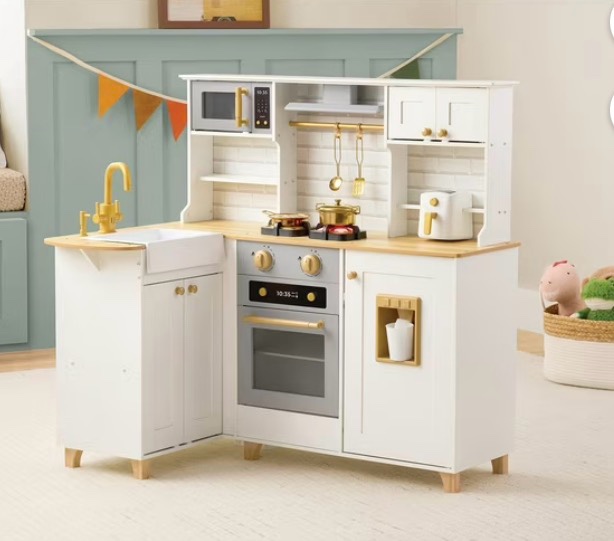 member's mark deluxe wooden kitchen playset
