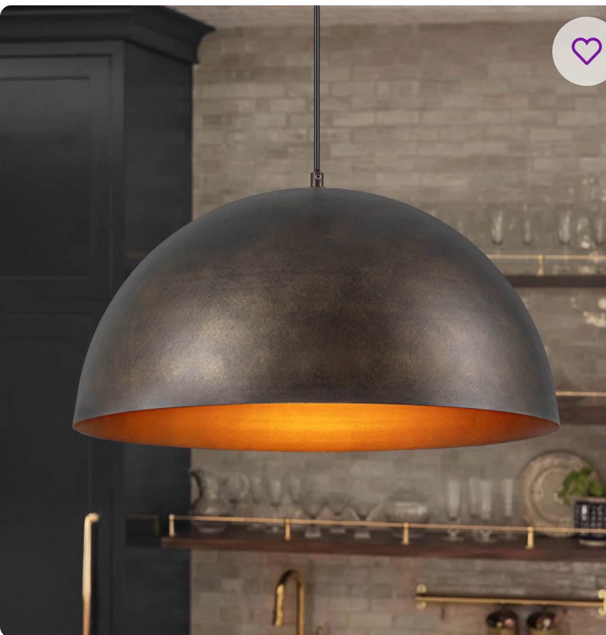 Aire 1 - Light Dimmable Dome Kitchen Island Pendant Light