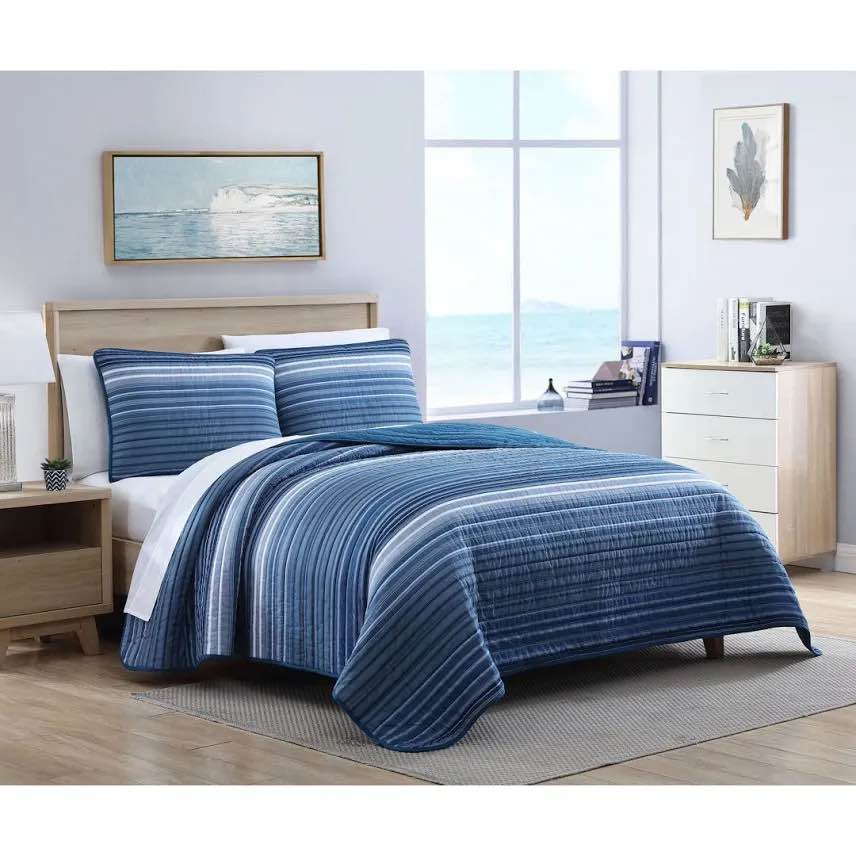 Nautica Coveside Blue Quilt Set