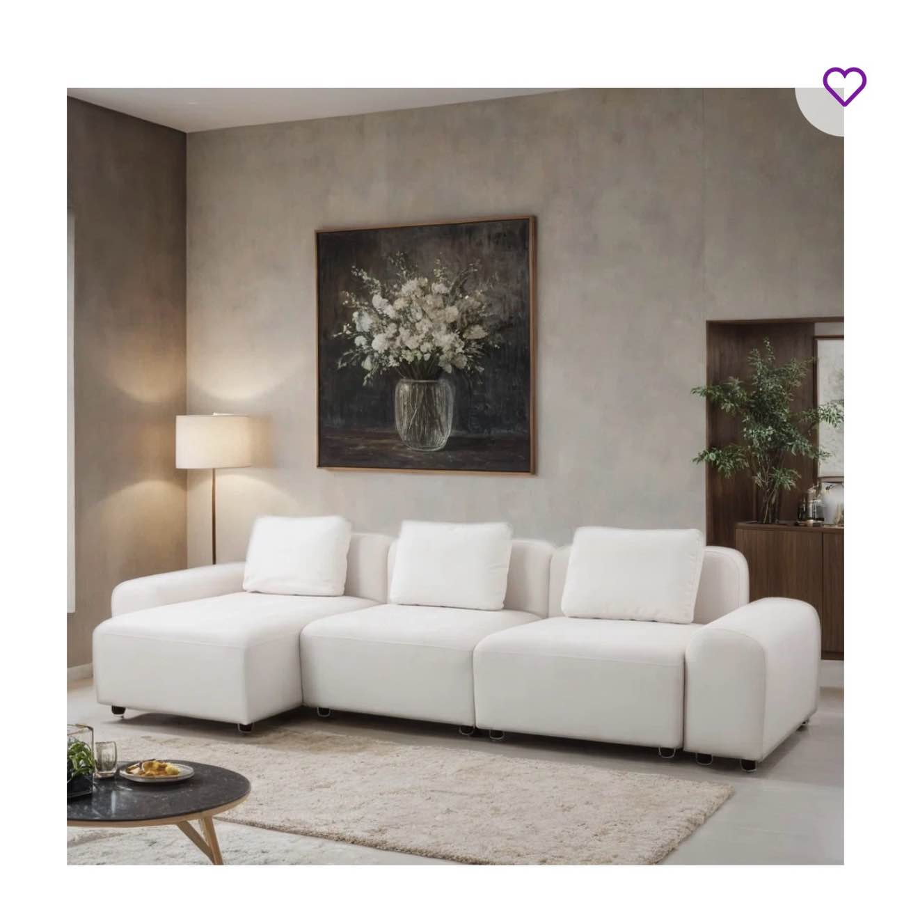 Ballyrobert 4-Piece Upholstered Living Room Sectional Sofa Set