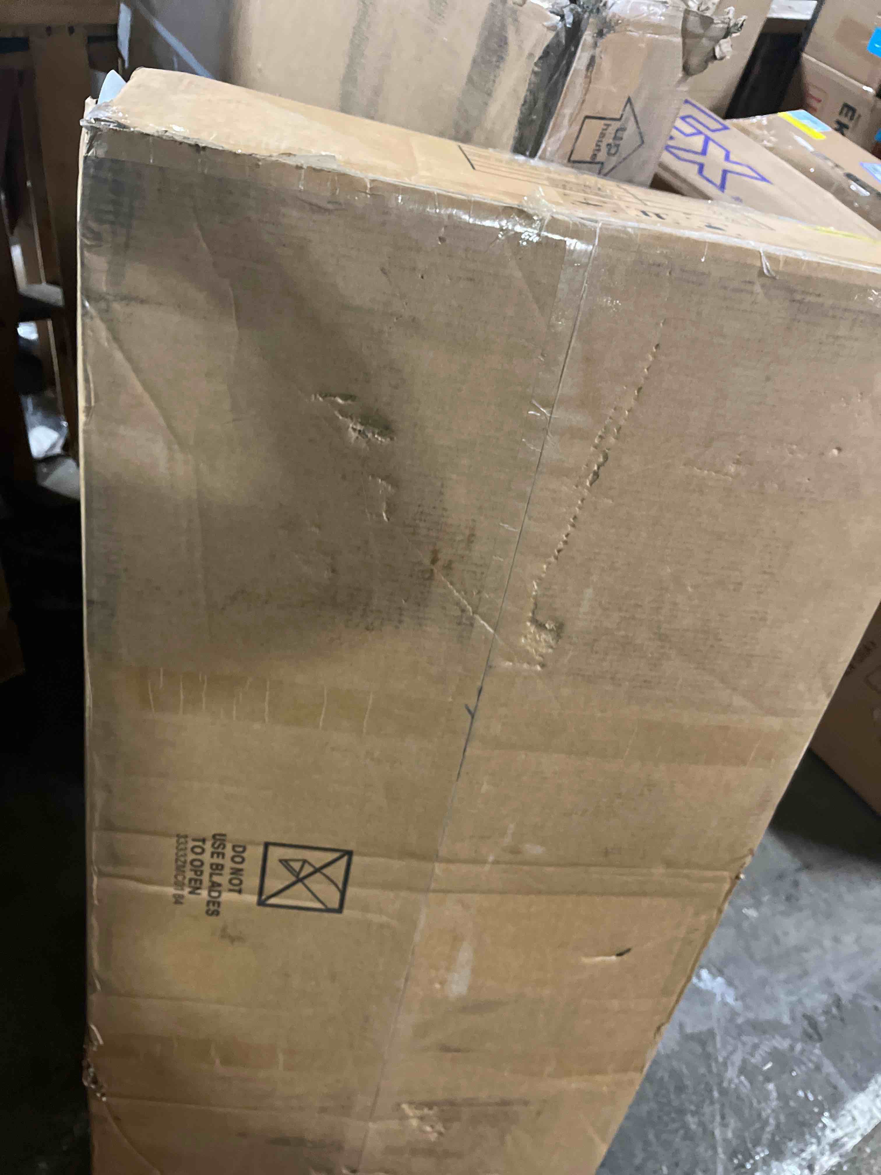 Condition photo showing As Is for 110 Inch Cloud Sectional Couches for Living Room, Convertible L Shaped Couch with Ottoman, 3 Seater Modular Sectional Sofa, Grey(Incomplete)