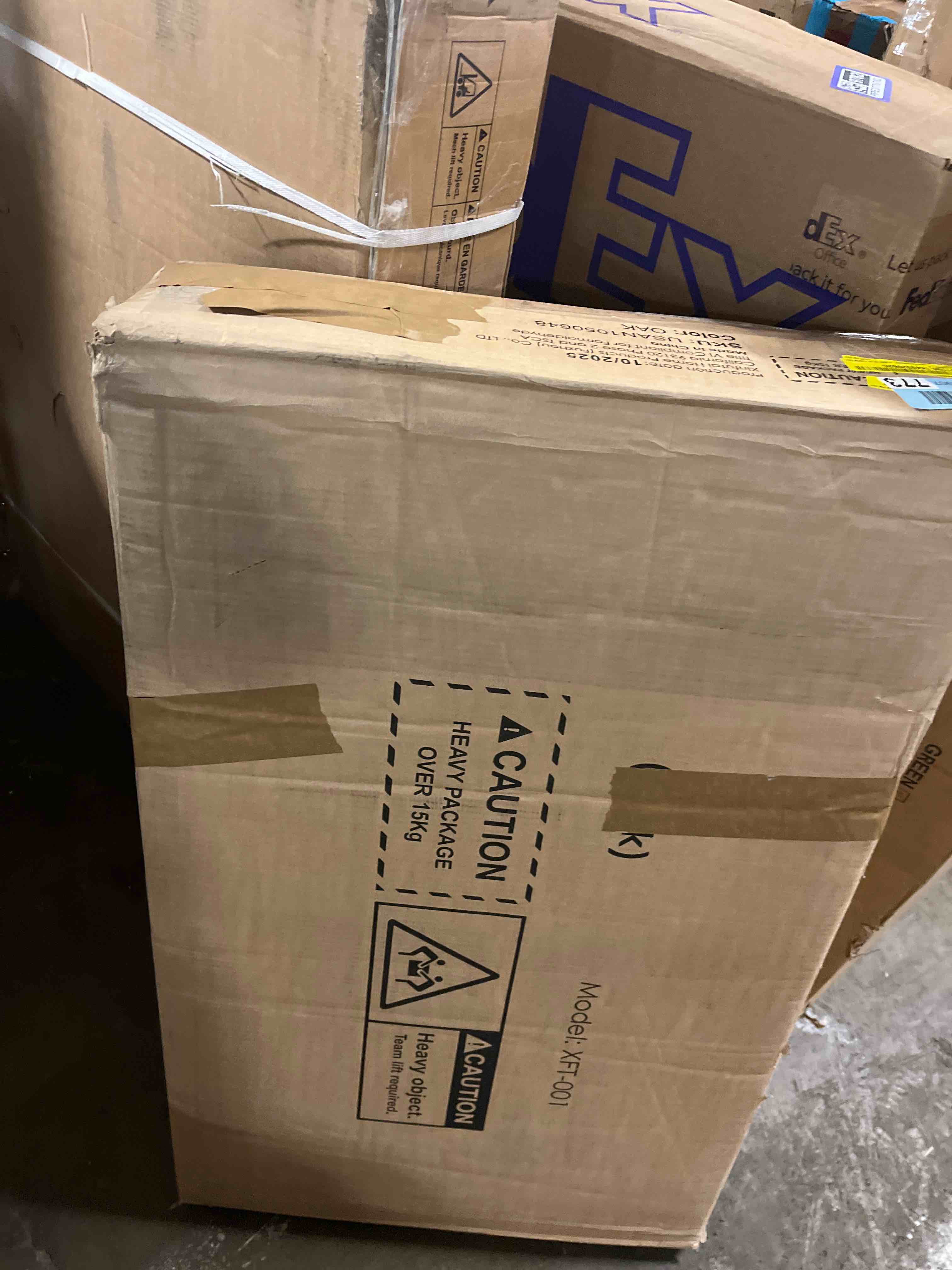 Condition photo showing New/Like New for Fluted Nightstand with Charging Station, Modern Bedside Table with 2 Storage Drawers, Curved Corner & Metal Handle, Mid Century Night Stand End Side Table for Bedroom Living Room, Natural Oak