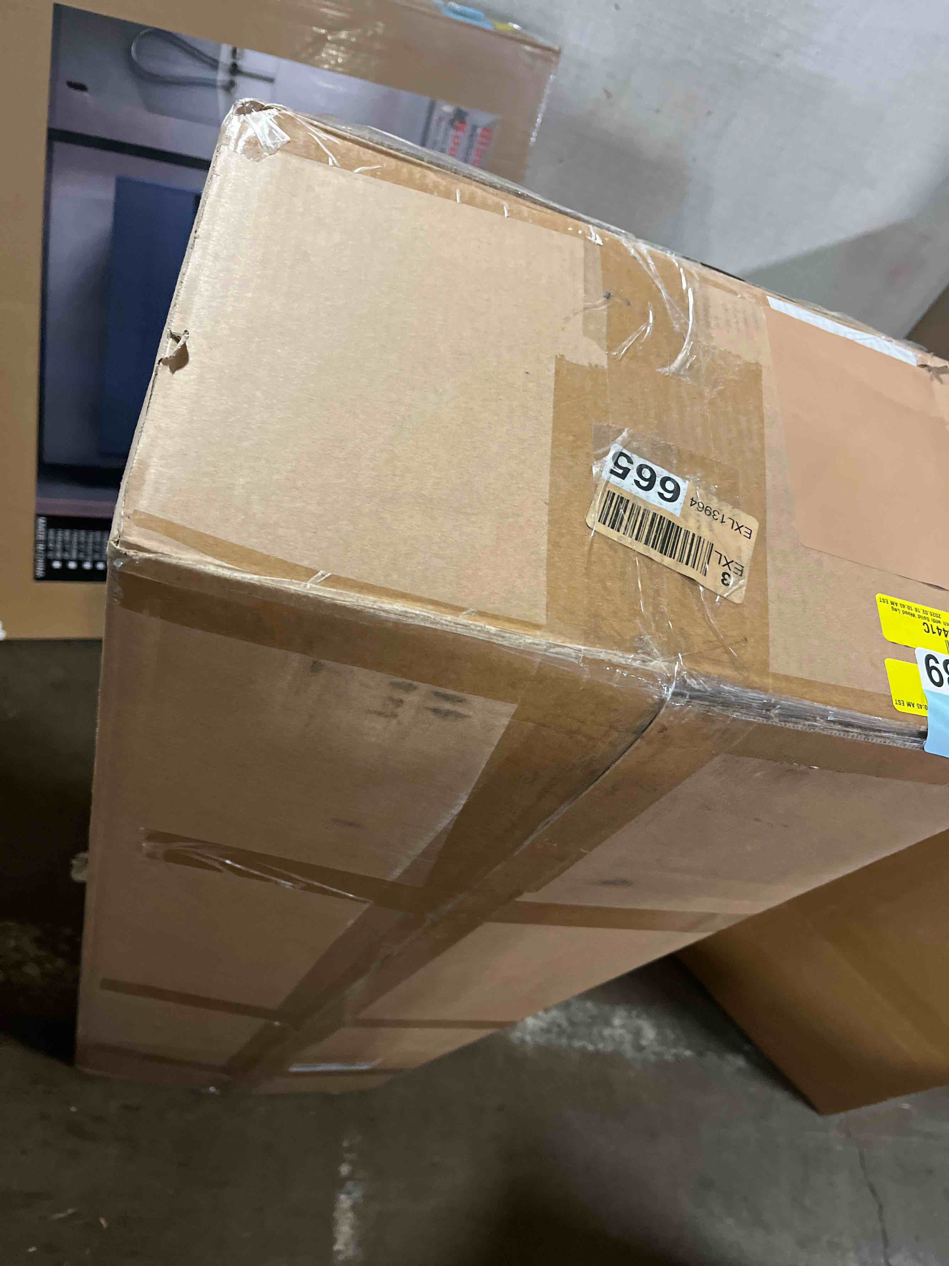 Condition photo showing New/Like New for Joddie Upholstered Flip Top Storage Bench  with Solid Wood Leg