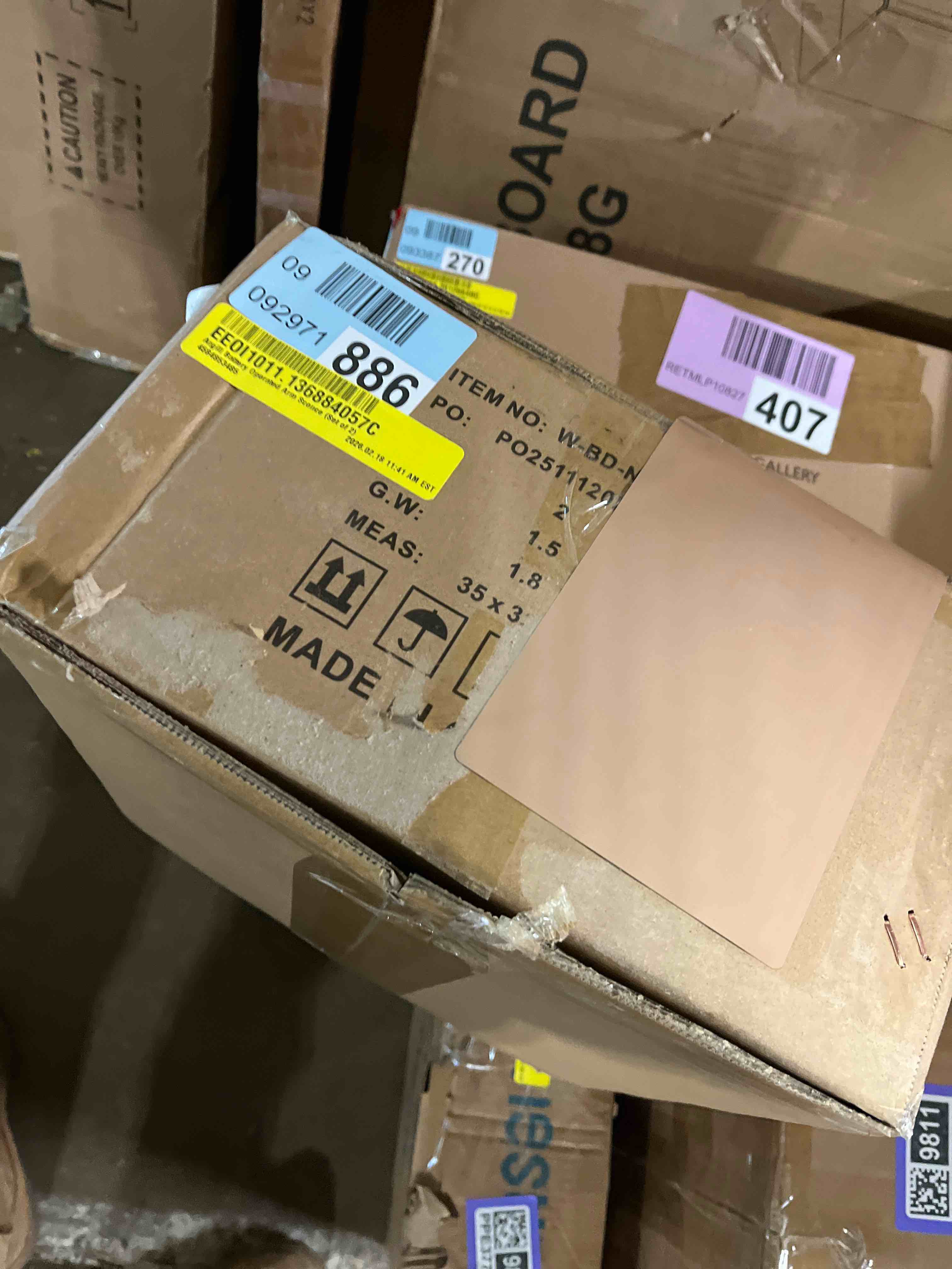 Condition photo showing New/Like New for Argill Battery Operated Arm Sconce (Set of 2)