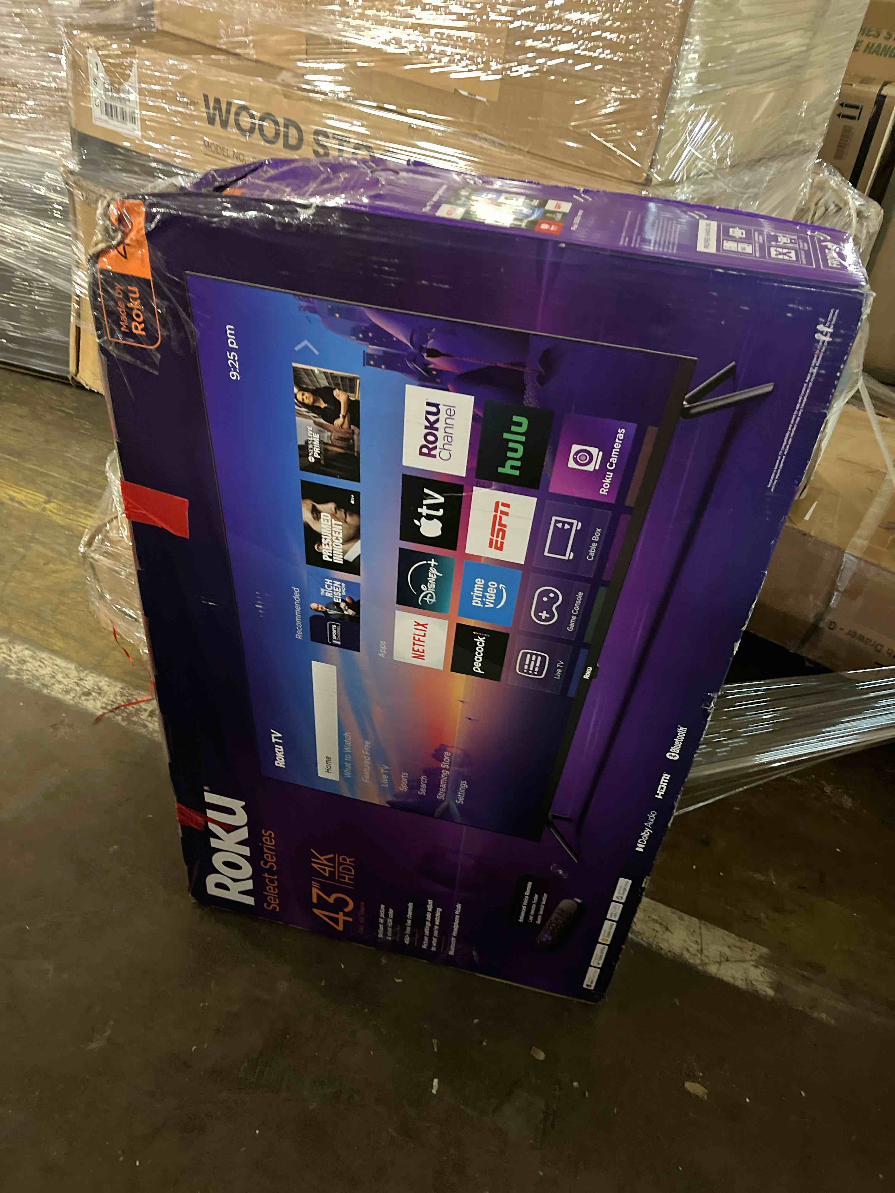 Condition photo showing As Is for Roku Smart TV 2025 – 40-Inch Select Series, 1080p Full HD TV – Roku TV with Voice Remote – Flat Screen LED Television with Wi-Fi for Streaming Live Local News, Sports, Family Entertainment 40" 1080p