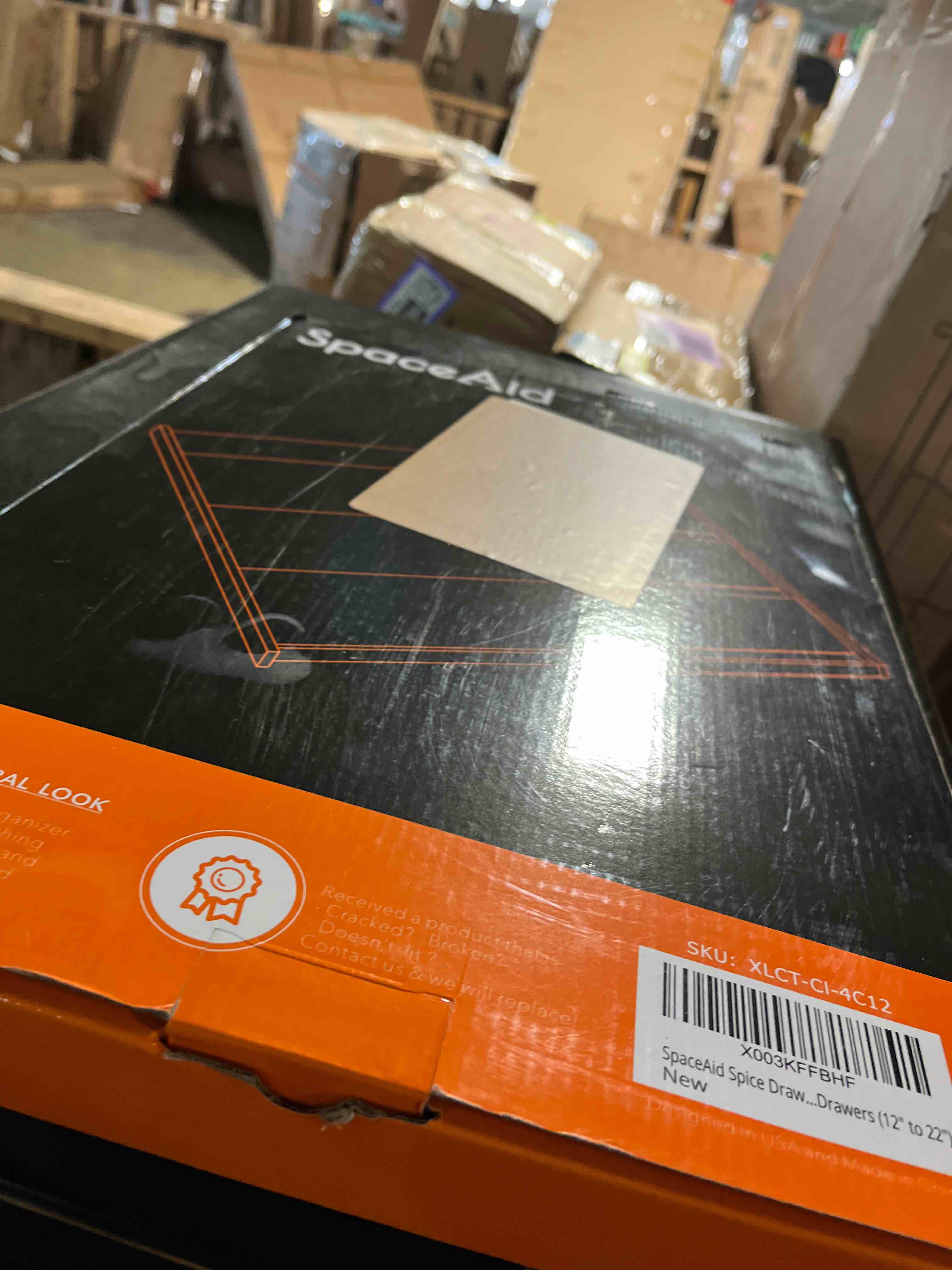 Condition photo showing New/Like New for SpaceAid Bamboo Spice Drawer Organizer, (Need 3" Deep Drawer) Expandable 4 Tier Spices Rack for Cabinet, Kitchen Seasoning Storage Insert (Jars Not Included, From 12" to 23" Wide) 12" to 23" Wide Natural