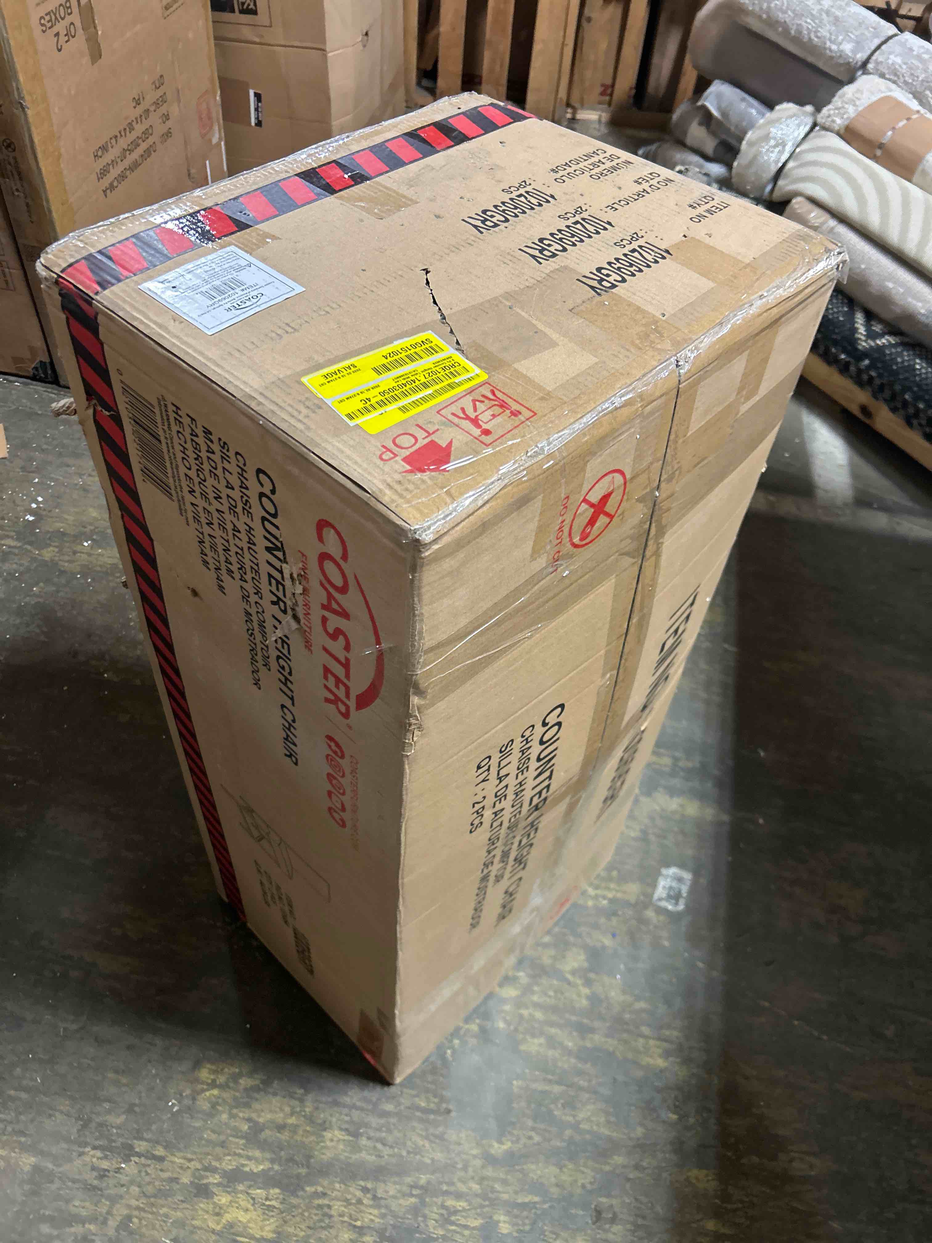 Condition photo showing New/Like New for Coaster Furniture Counter Height Stool (Set of 4) Dark Grey and Black 