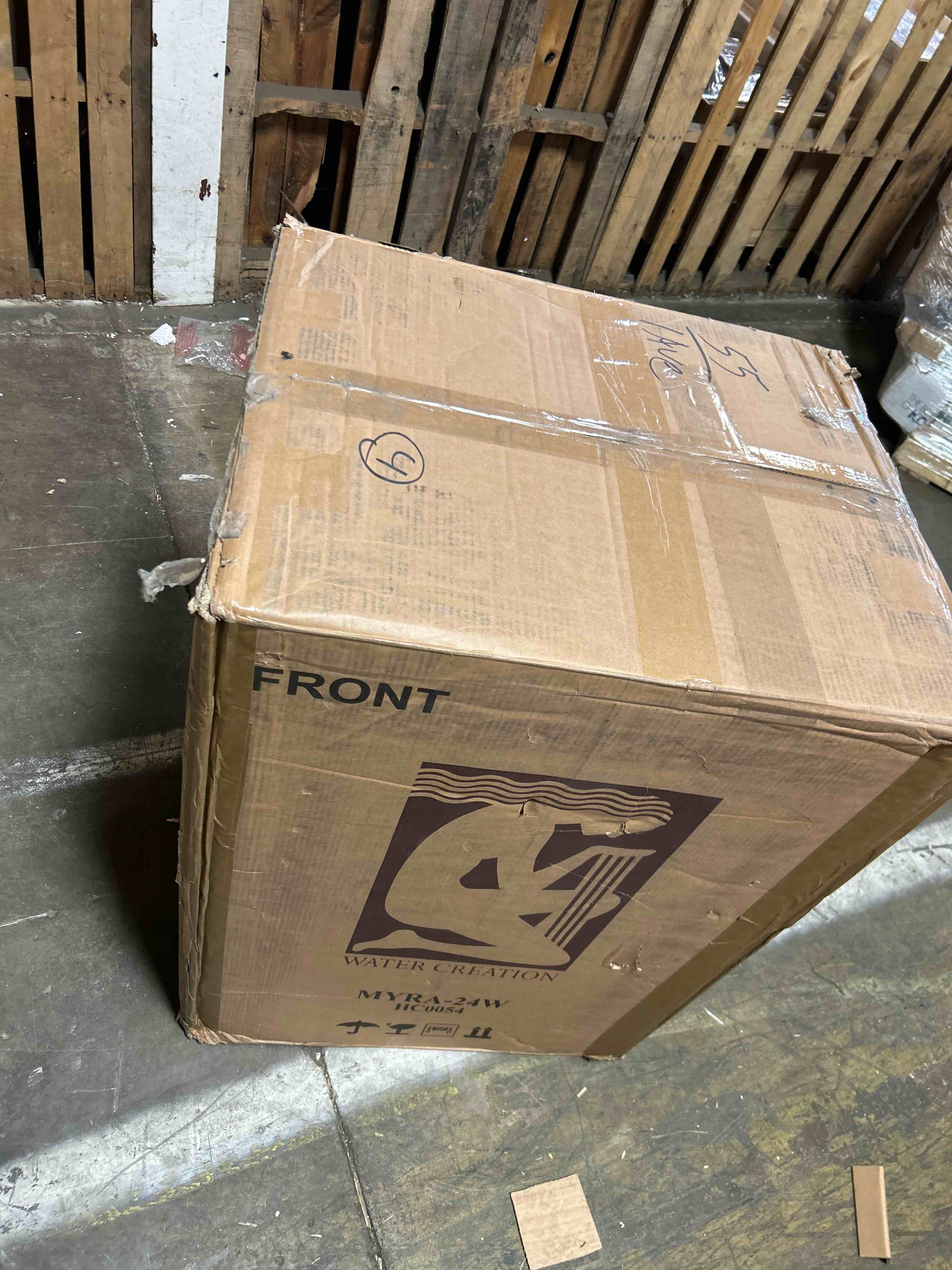 Condition photo showing New/Like New for Caitlyn 24'' Single Bathroom Vanity with Ceramic Top