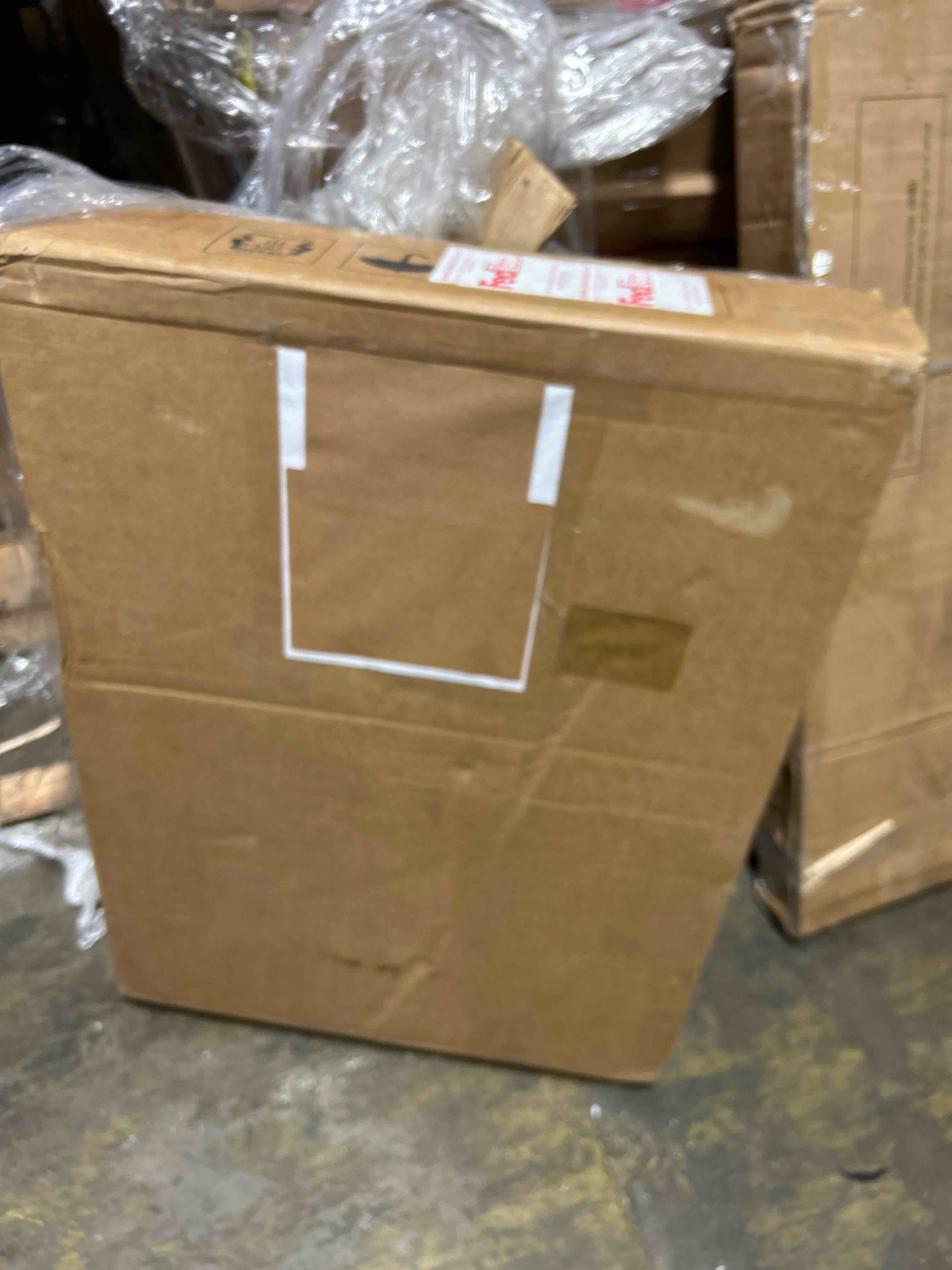 Condition photo showing New/Like New for Tribesigns Oversized 3 Drawers Nightstand, Large Rustic Wood Night Stands with Storage for Bedroom and Small Spaces, Easy Assembly, Rustic Brown (1PCS)