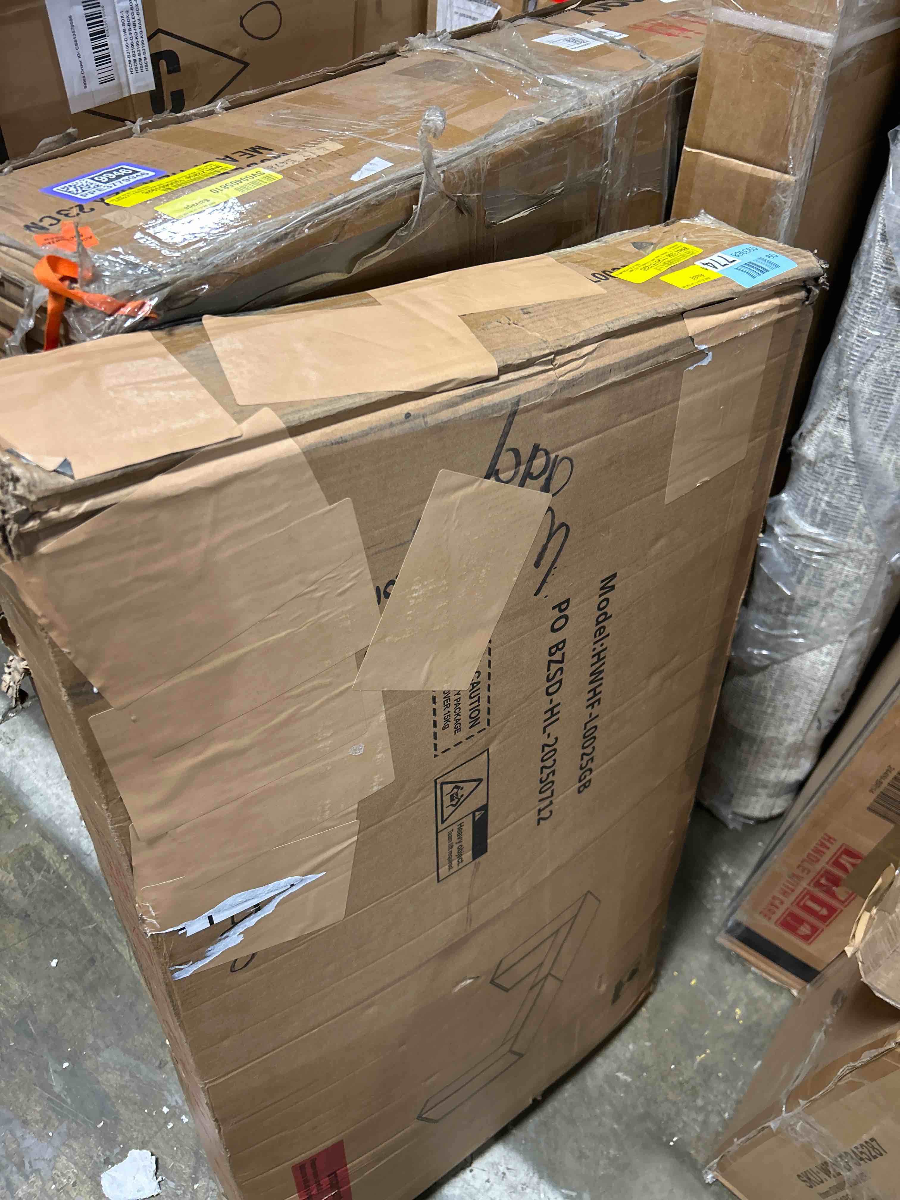 Condition photo showing New/Like New for Diyanna 55.12'' Console Table with 2 Drawers & LED Light