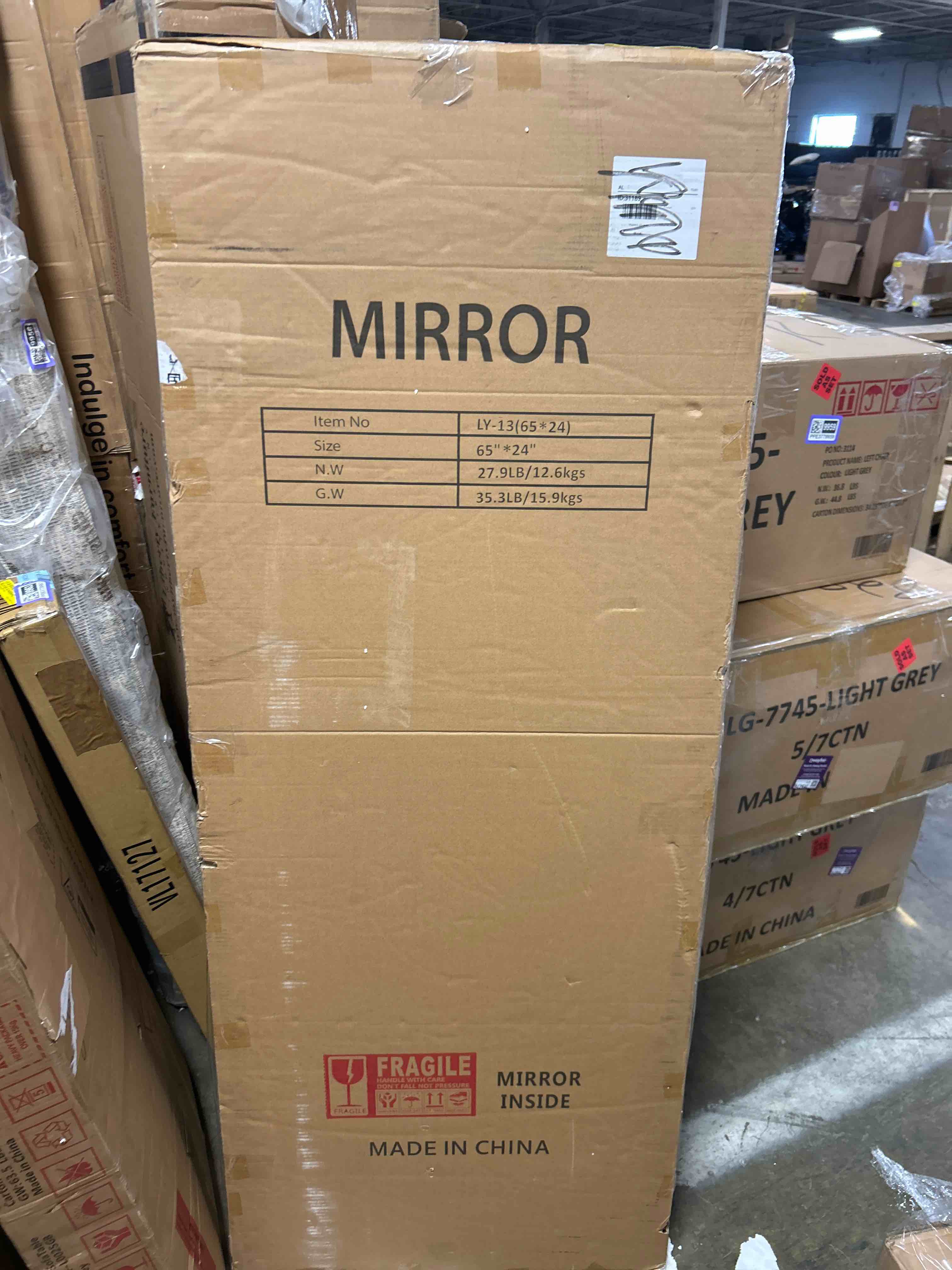 Condition photo showing New/Like New for Frameless Explosion-proof Full-length Mirror 