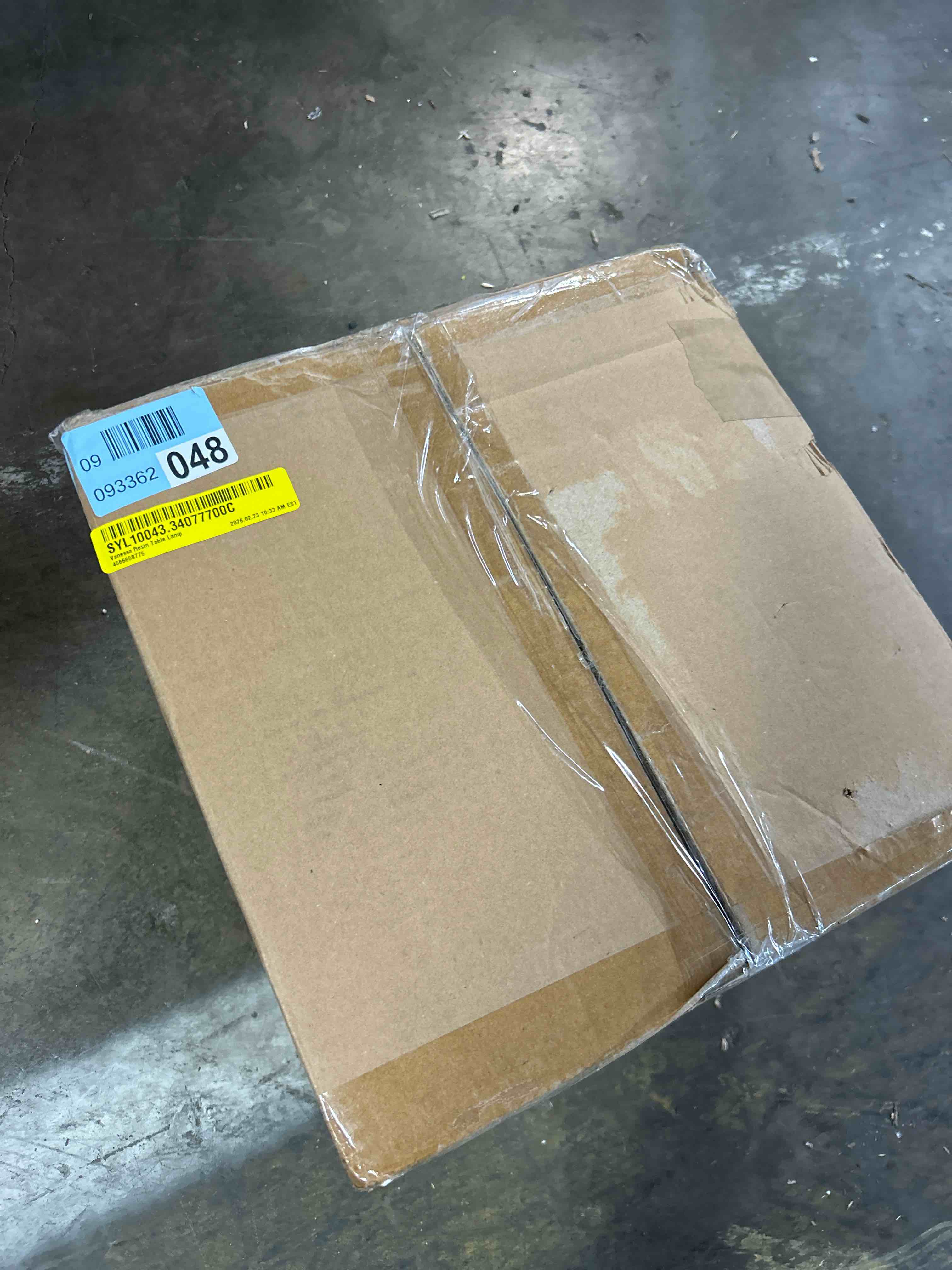 Condition photo showing New/Like New for Vanessa Resin Table Lamp