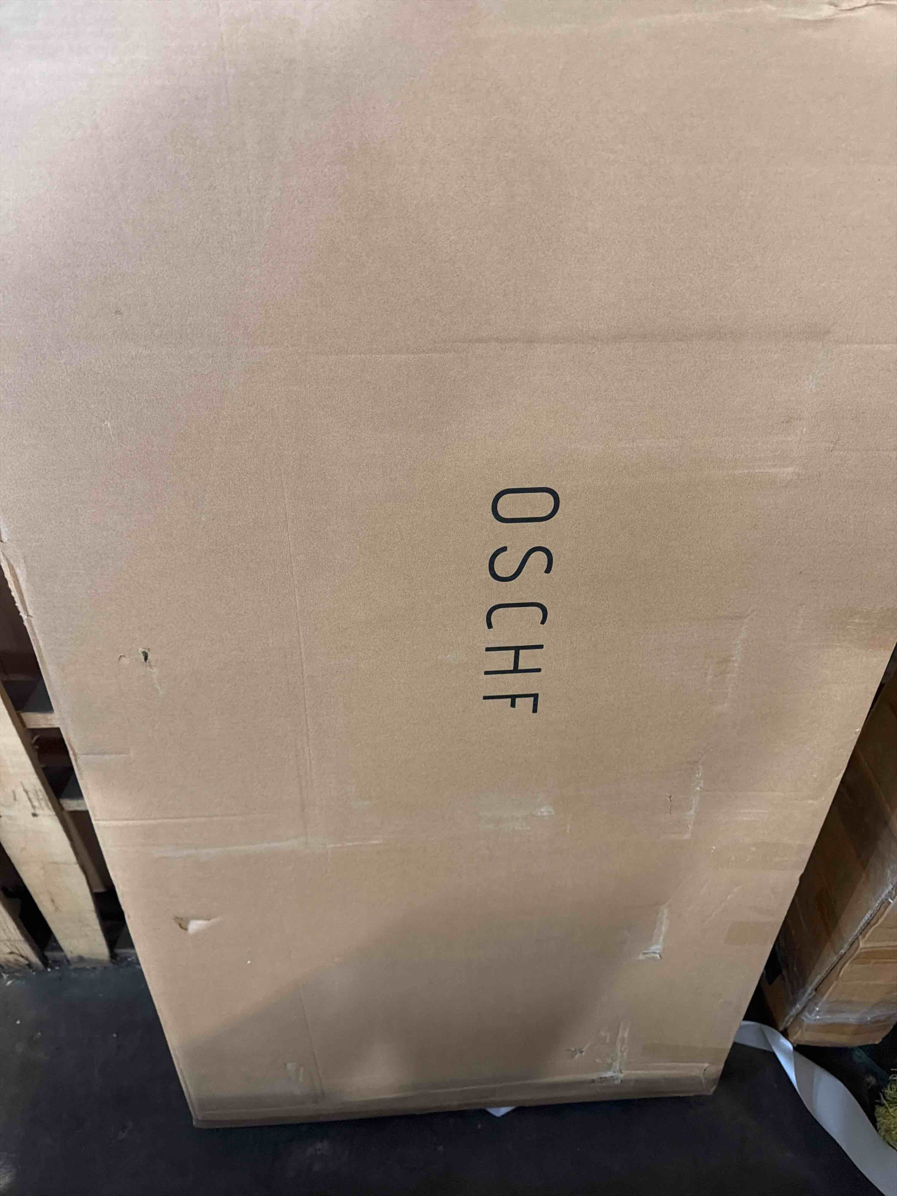 Condition photo showing New/Like New for Extra Long Desk with Bookshelf - 63" Double Long Writing Table for 2-Person Workstation, Modern Study Work Computer Desk for Home and Office, Warm White