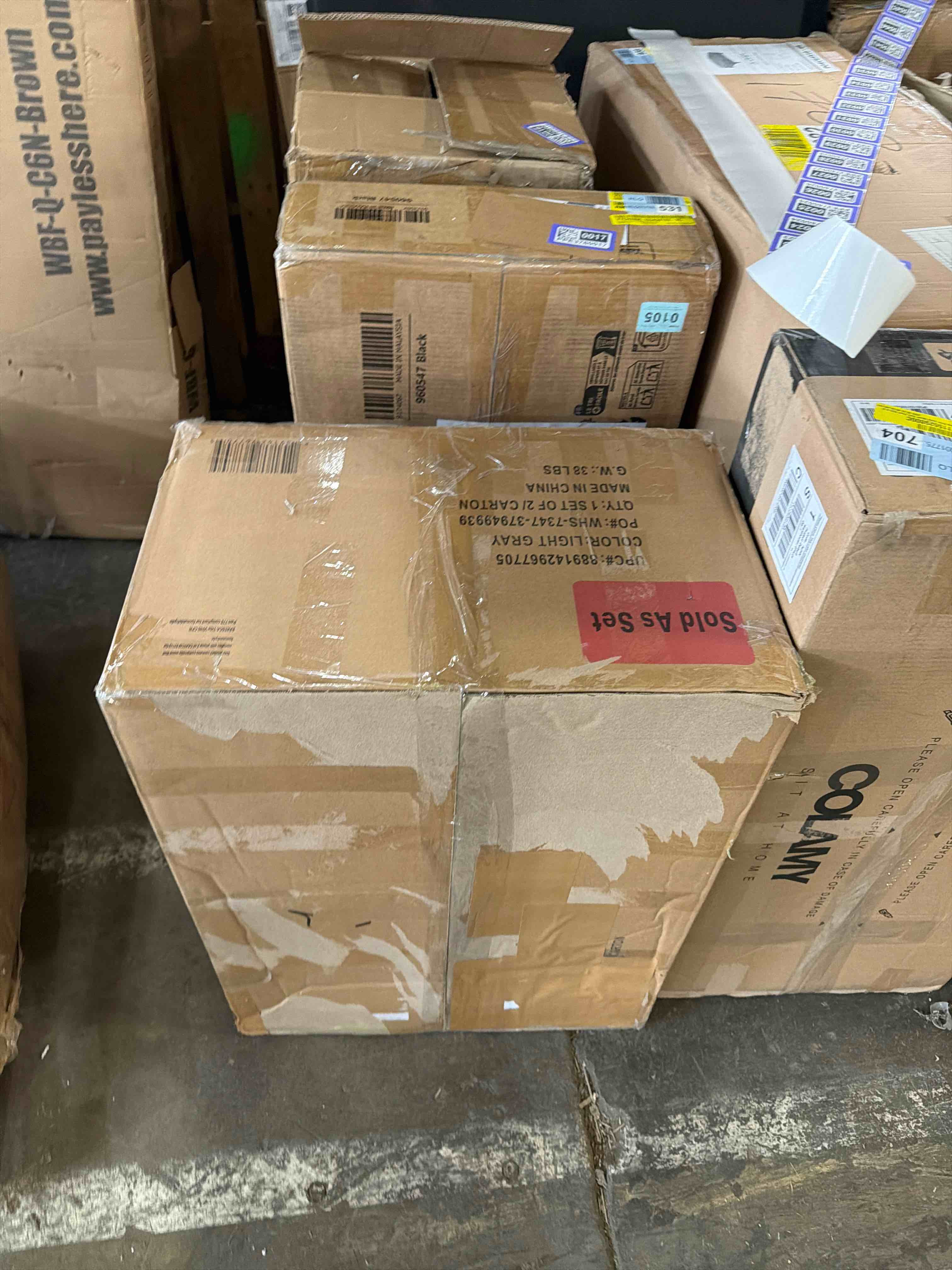 Condition photo showing New/Like New for Flash Furniture 30 inch LeatherSoft Bar Height Barstools in Light Gray  Set of 2