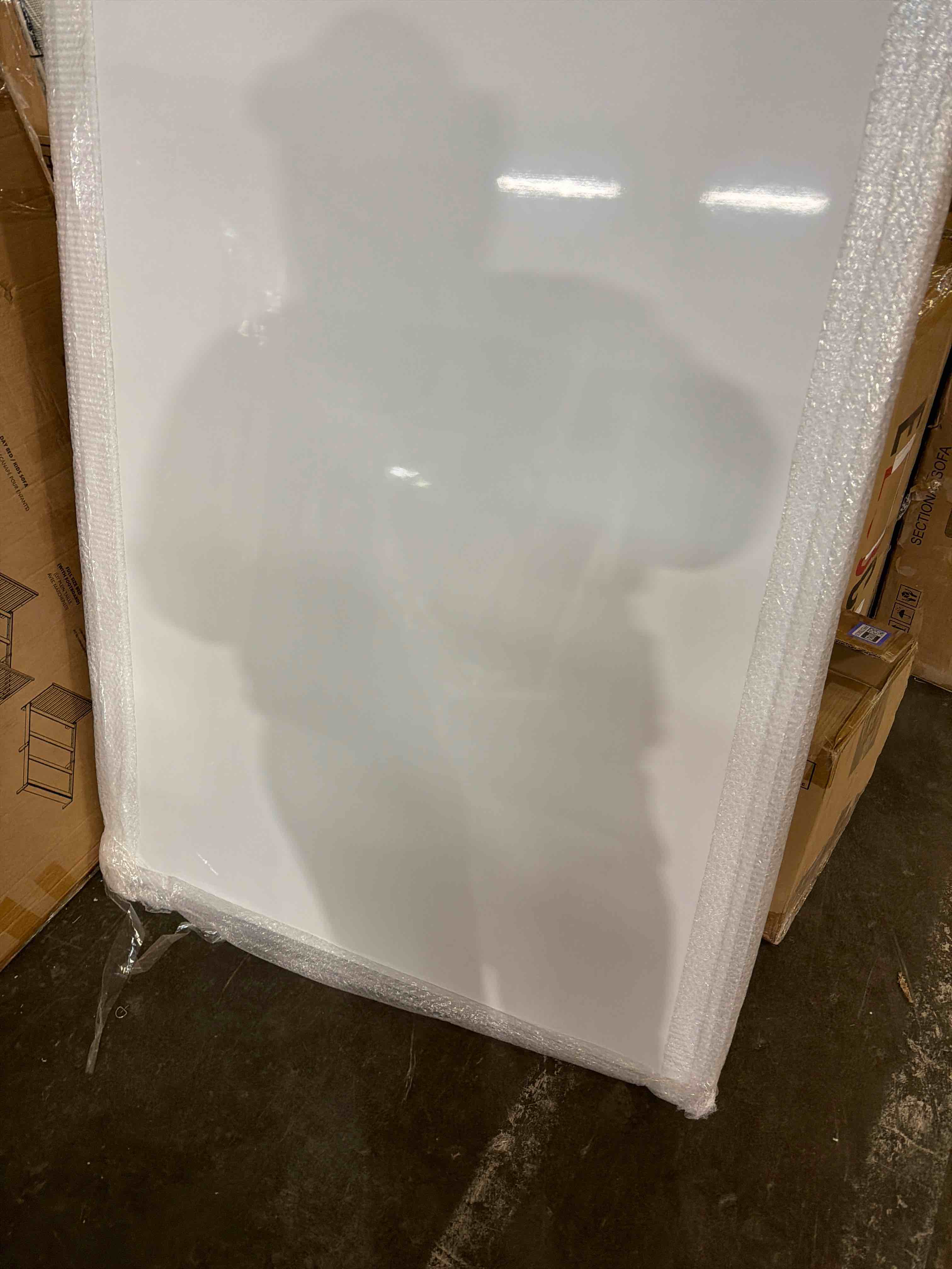 Condition photo showing New/Like New for Large White Board Dry Erase Silver Aluminium Frame, 60" x 40" Double Sided Dry Erase Board for Wall, Magnetic Foldable Whiteboard for Office, Home, School, Kitchen