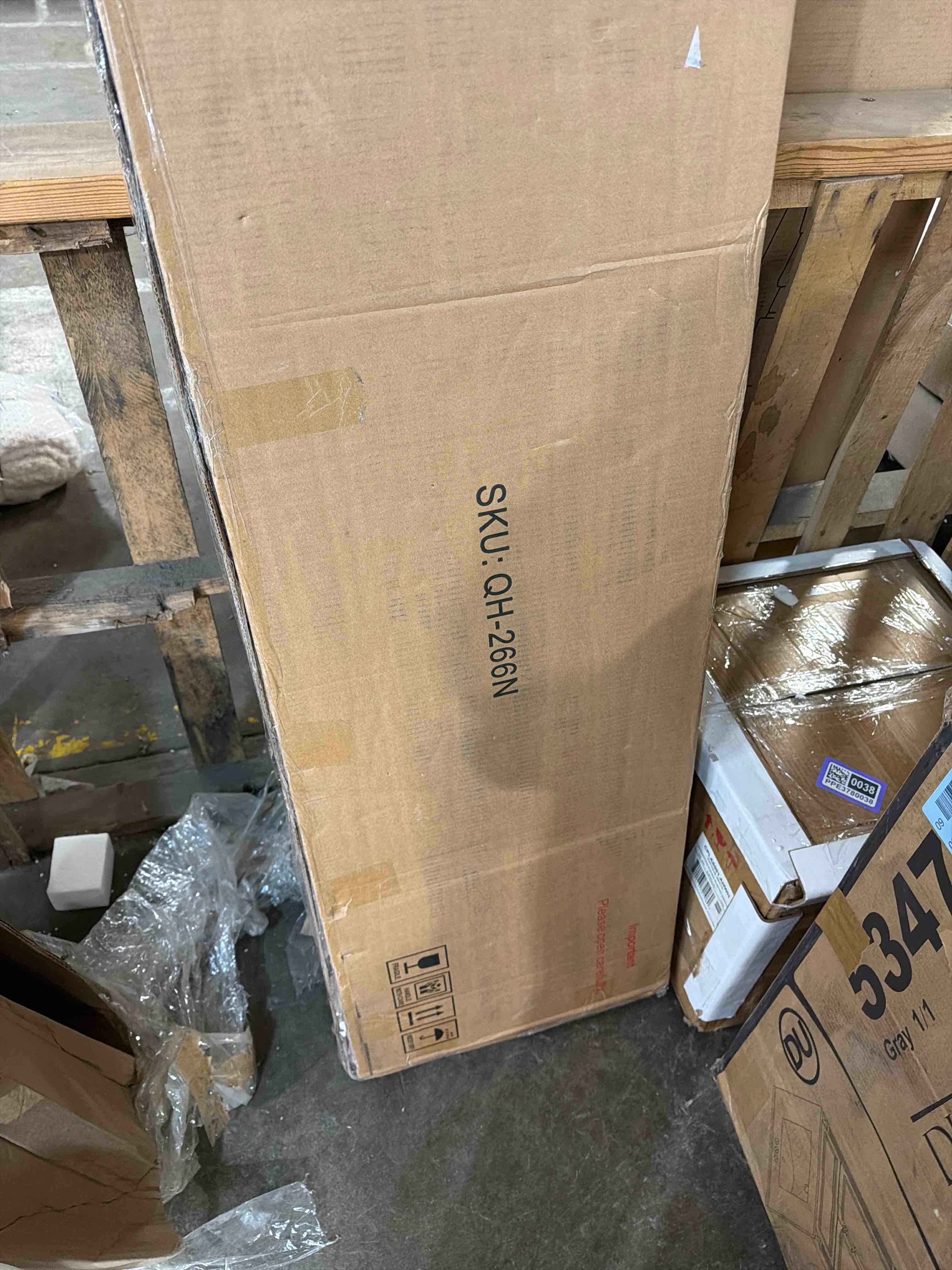 Condition photo showing New/Like New for Designer 55'' Curved Three-dimensional Texture Sideboard