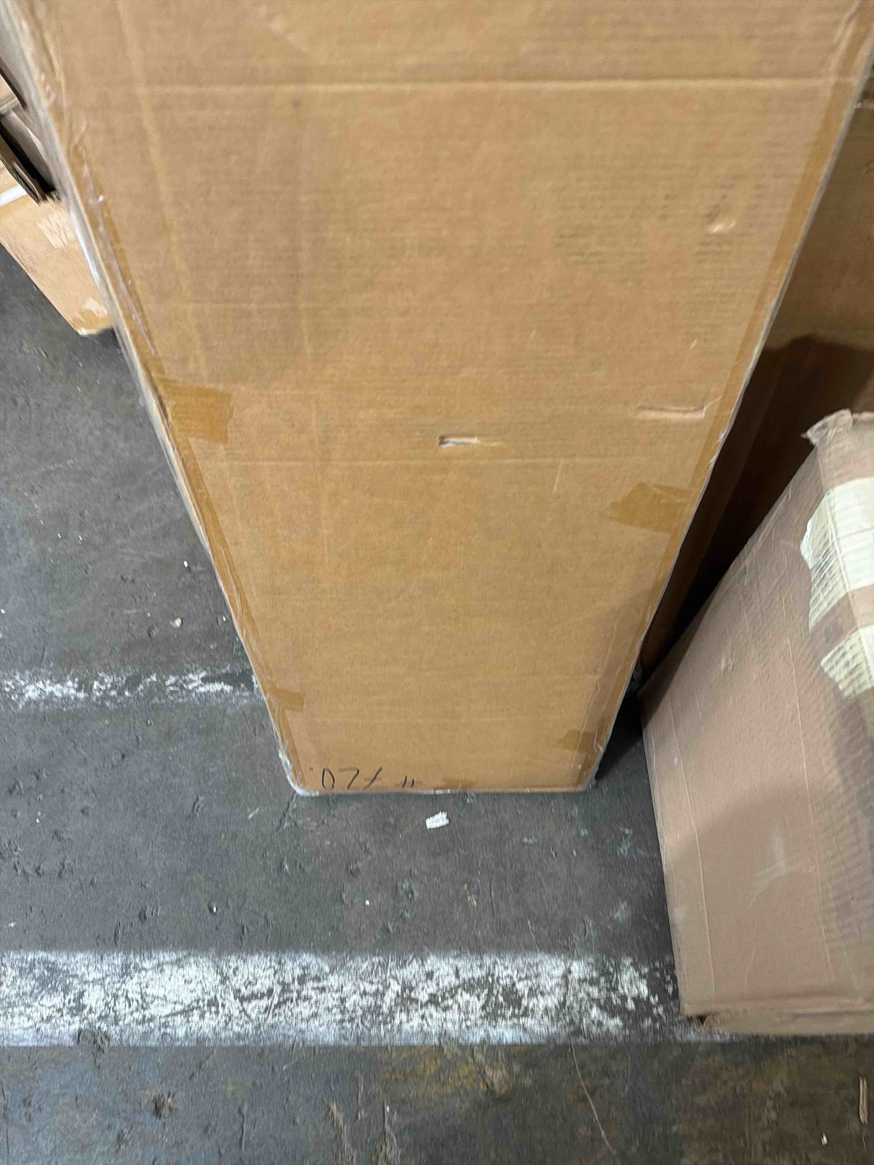 Condition photo showing New/Like New for 71" Tall Arched Bathroom Storage Cabinet, 8-Tier Modern Farmhouse Storage Cabinet with Adjustable Shelves, Wood Freestanding Cabinet for Bathroom, Living Room, Entryway, Hallway