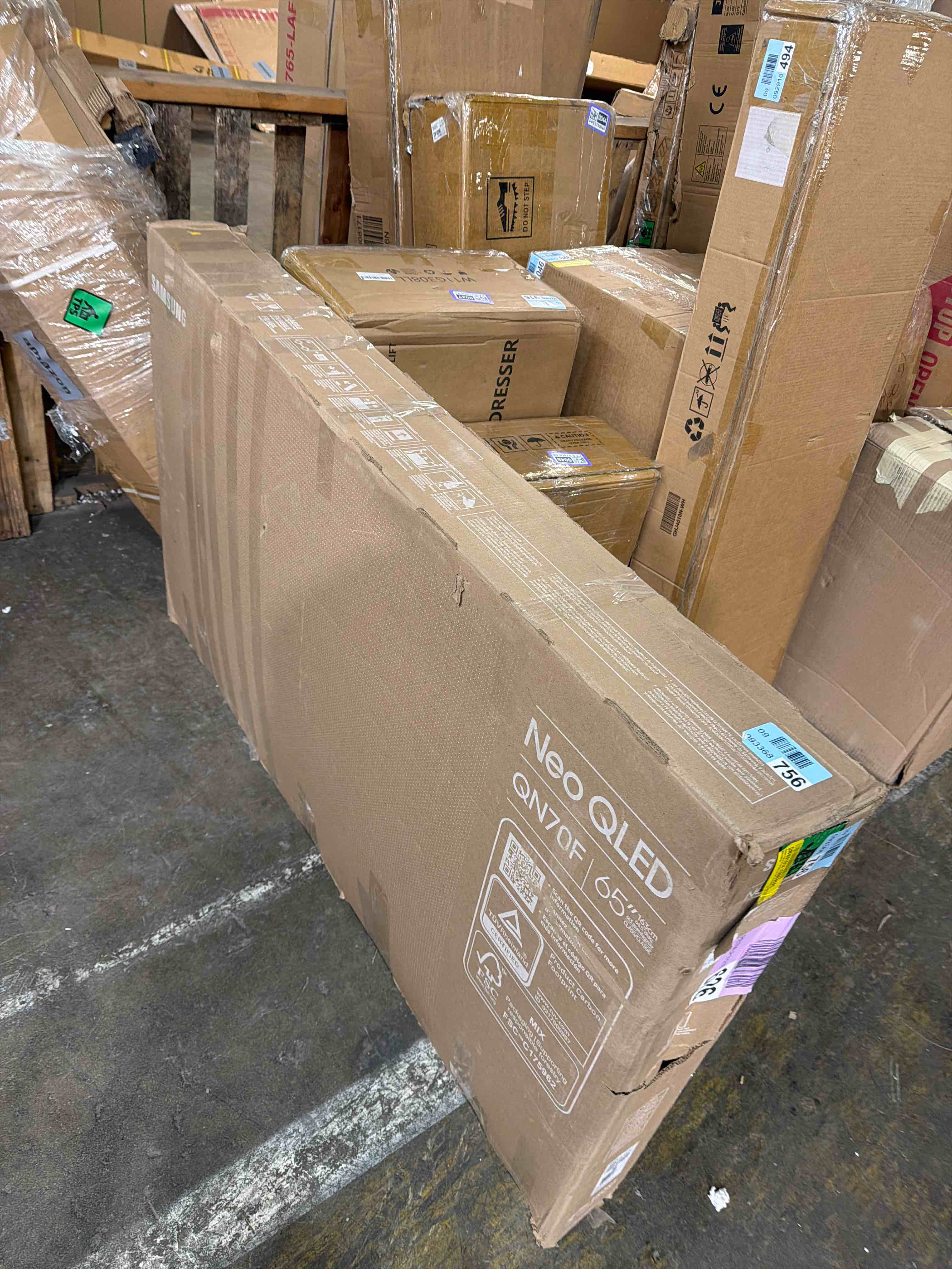 Condition photo showing As Is for Samsung QN65QN70FAFXZA 65” Neo QLED 4K QN70F TV