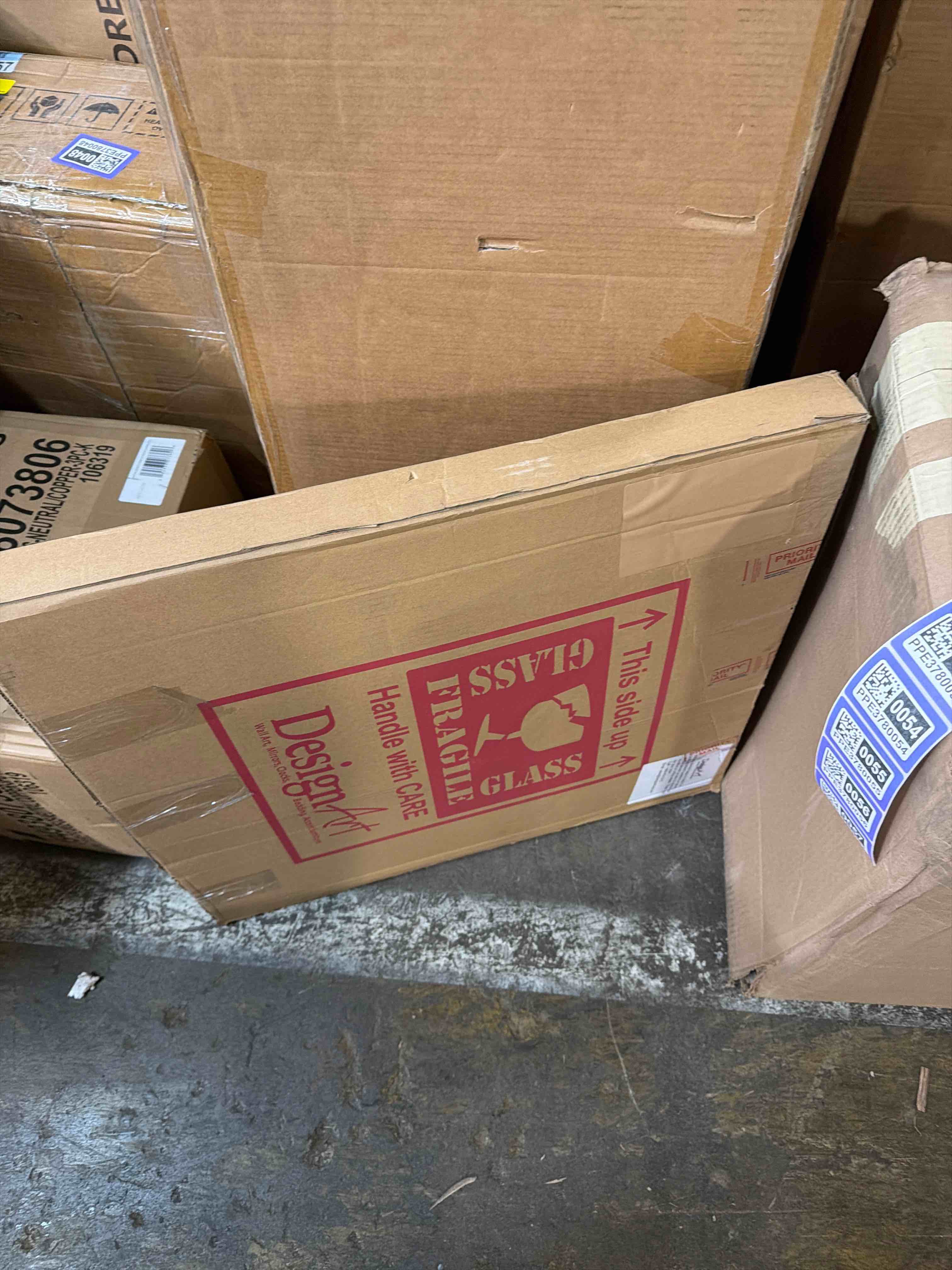 Condition photo showing As Is for East Urban Home Modern Wall Clock