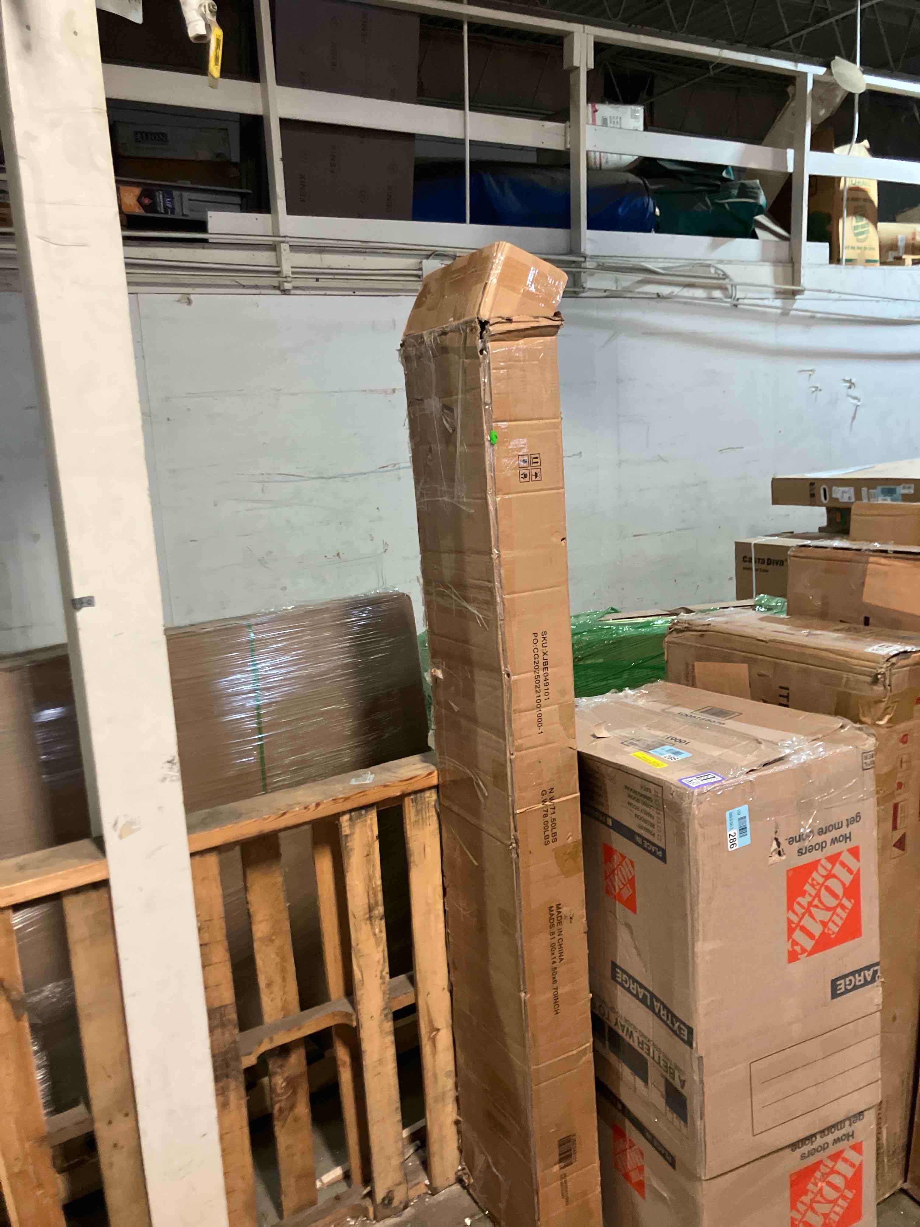 Condition photo showing New/Like New for King Bed Frame with Storage Headboard, Upholstered Platform Bed with Charging Station and LED Lights, Heavy Duty Metal Slats