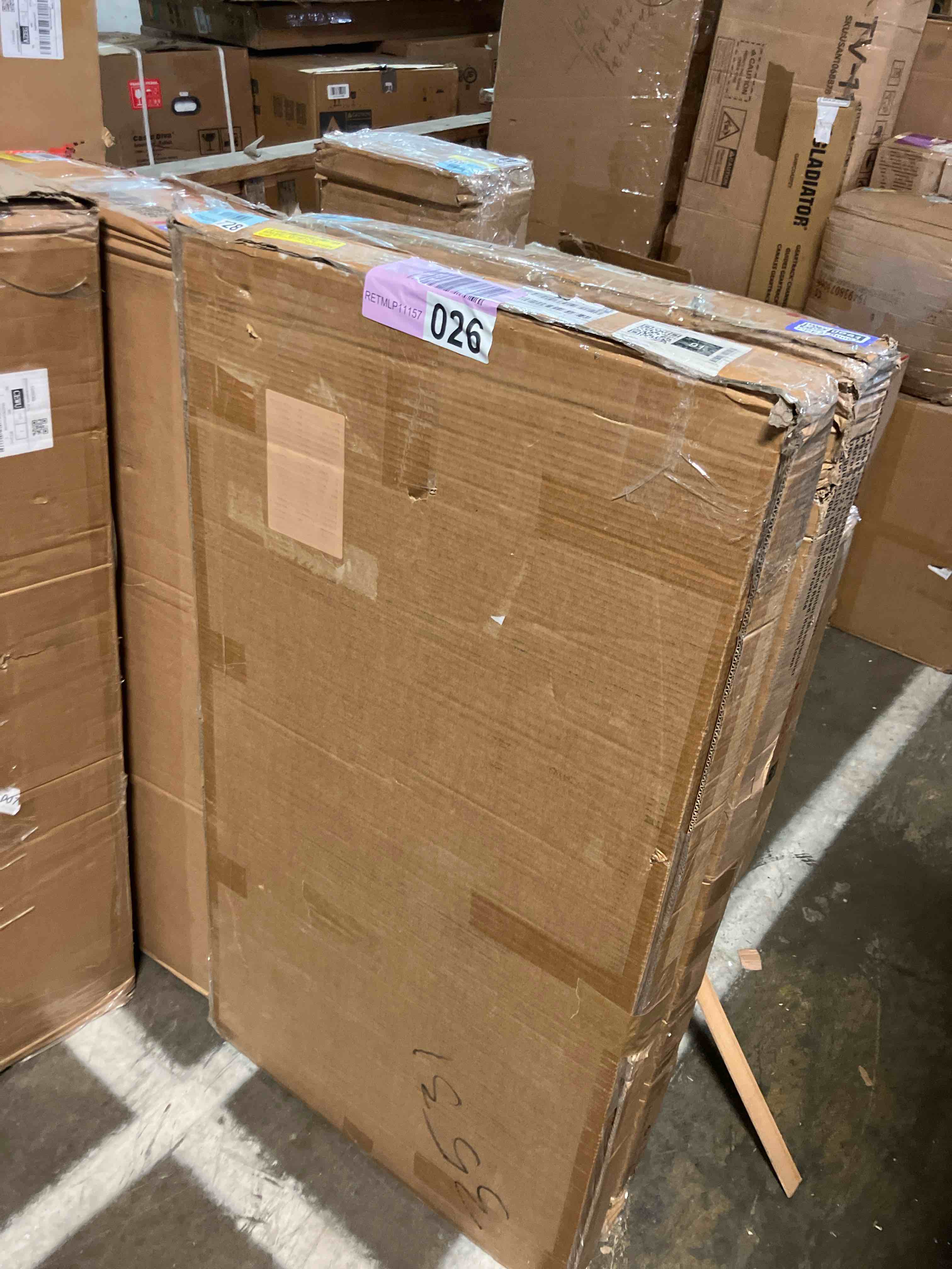 Condition photo showing New/Like New for VEVOR Slat Wall Paneling, 4 x 4ft, MDF Garage Slatwall with Modular Design, Natural Slat Wall Easy-to-Install Adjustable Slatwall Panel, Wood