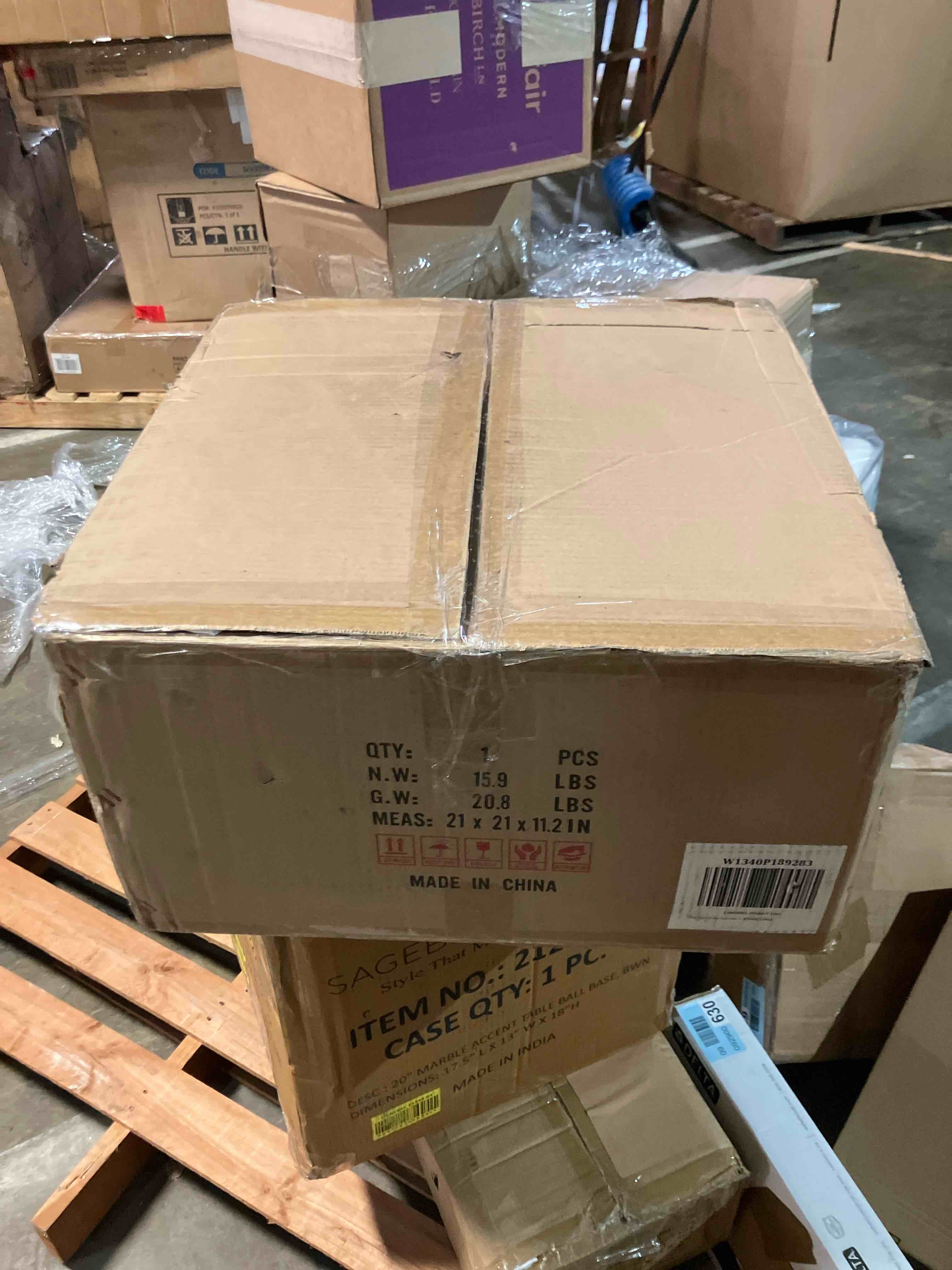 Condition photo showing New/Like New for Gold Crystal Chandeliers, 5 - Tier Round Semi Flush Mount Chandelier 