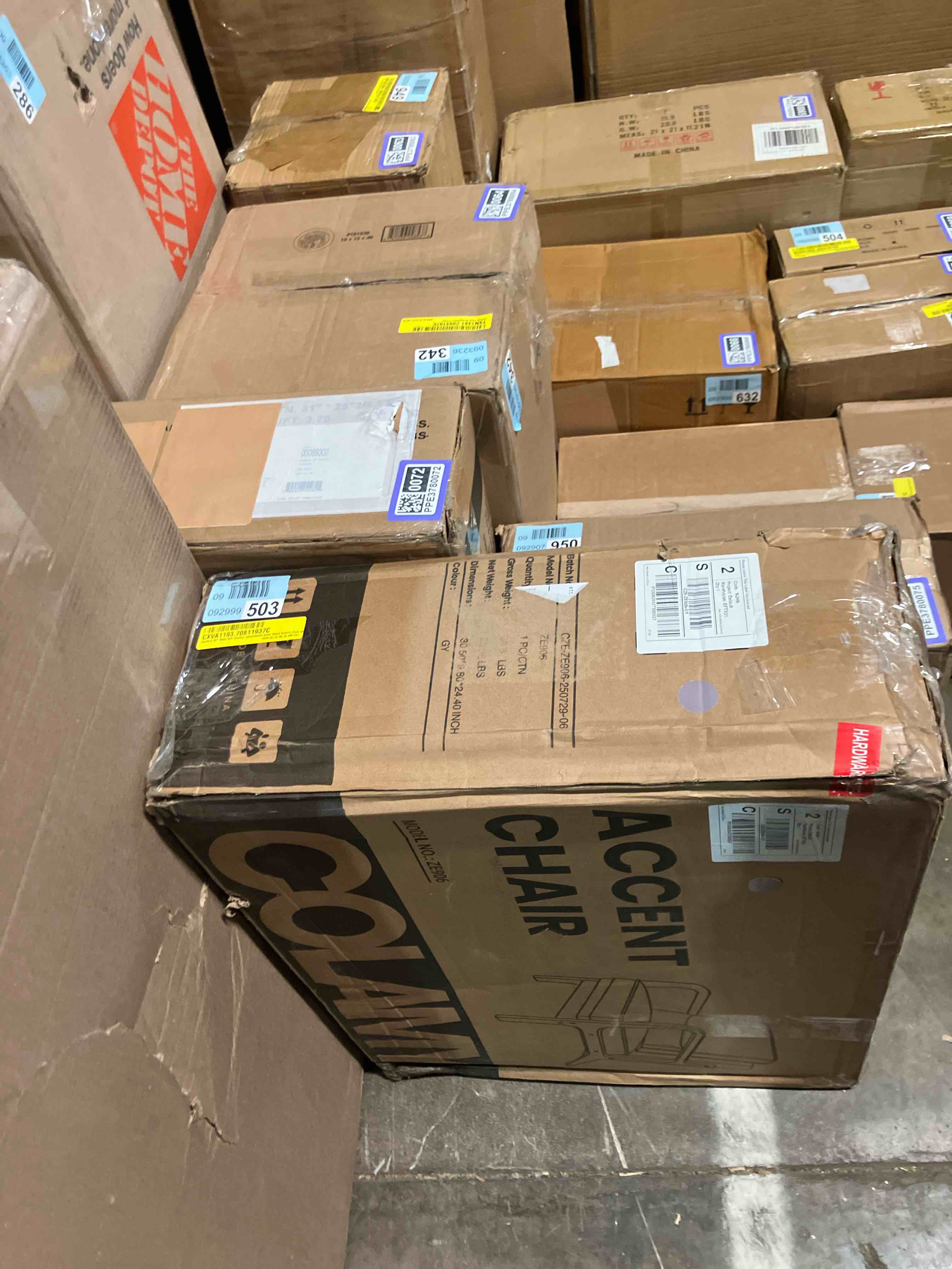 Condition photo showing New/Like New for Hertford 26" Wide Mid Century Upholstered Solid Wood Accent Chair with an Extra Pillow