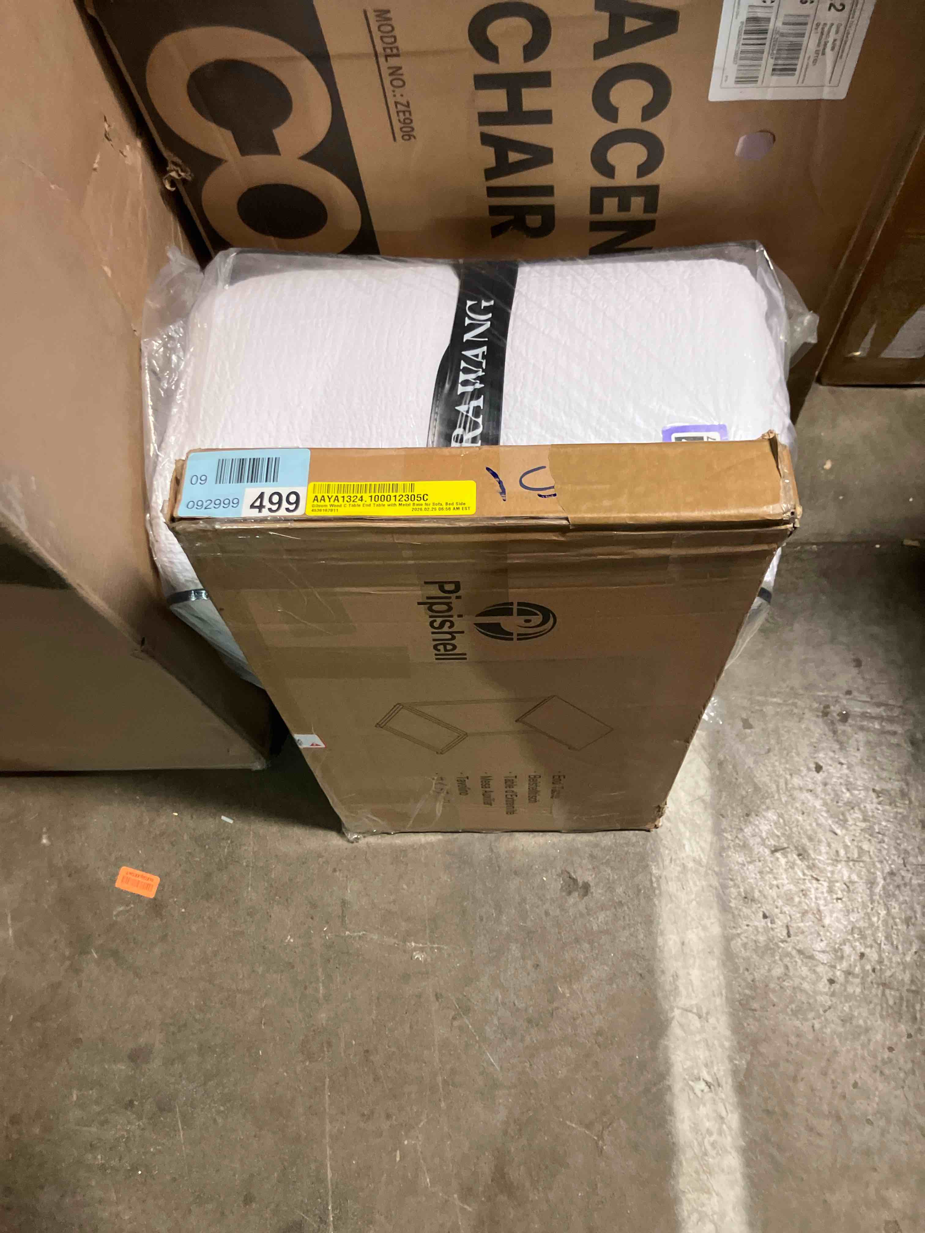 Condition photo showing New/Like New for C-shaped Side Table Industrial Sofa Table With Heavy-duty Metal Frame