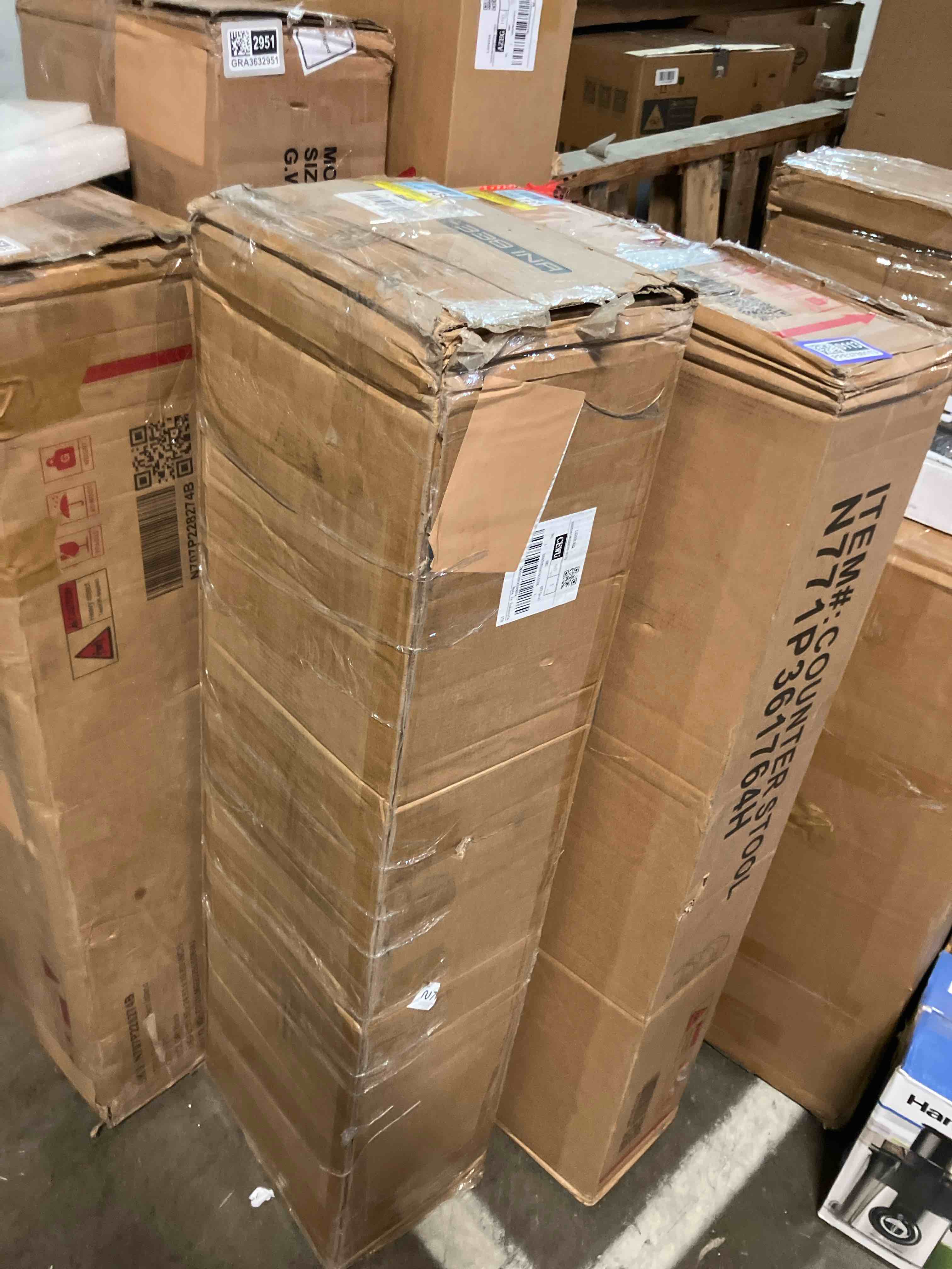 Condition photo showing New/Like New for Geng 74.3"H X 47.2"W Wood Double 6-Tier Standard Bookcase