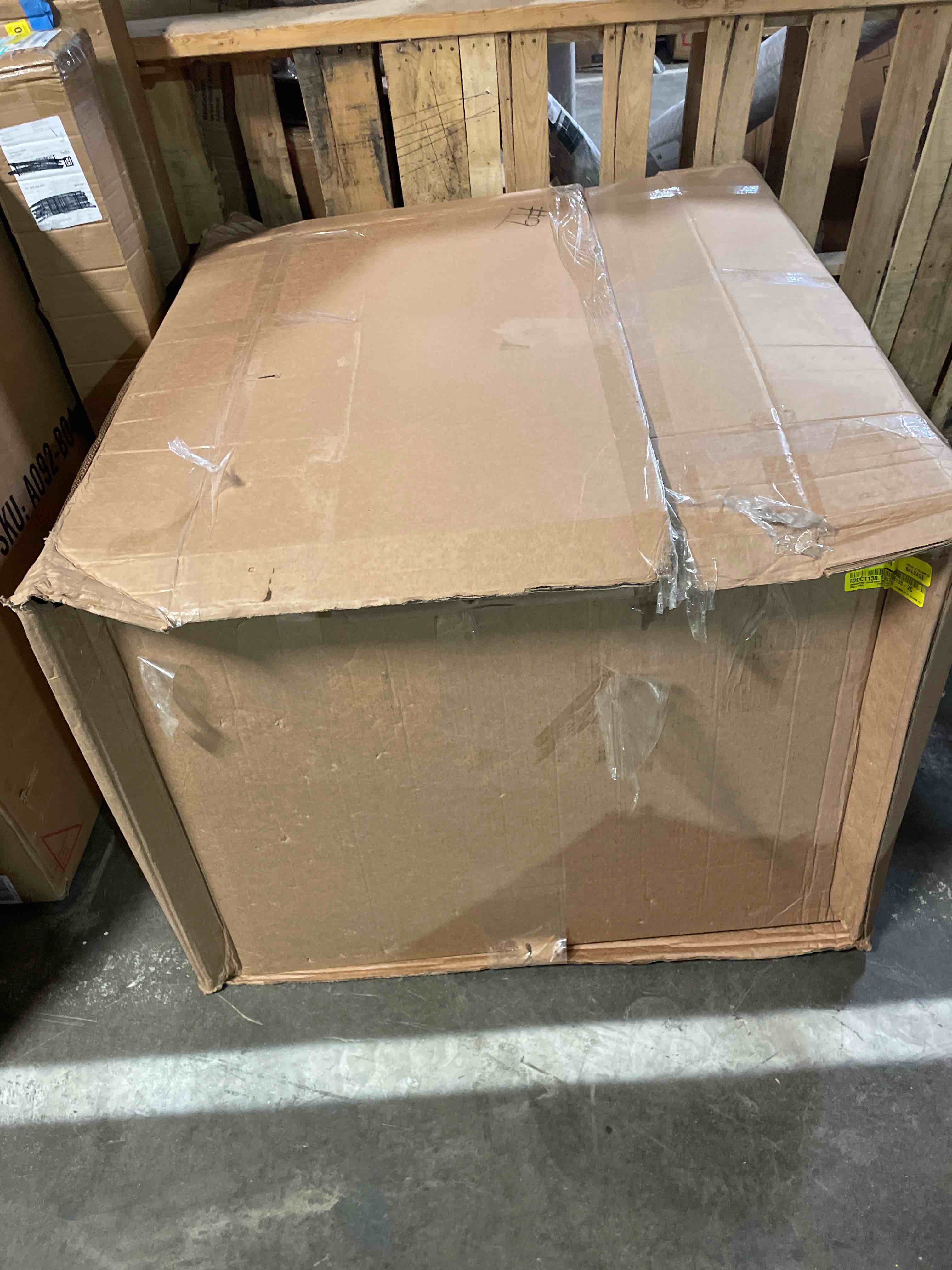 Condition photo showing As Is for Upholstered Cloud Sofa, Modular Sectional (incomplete)