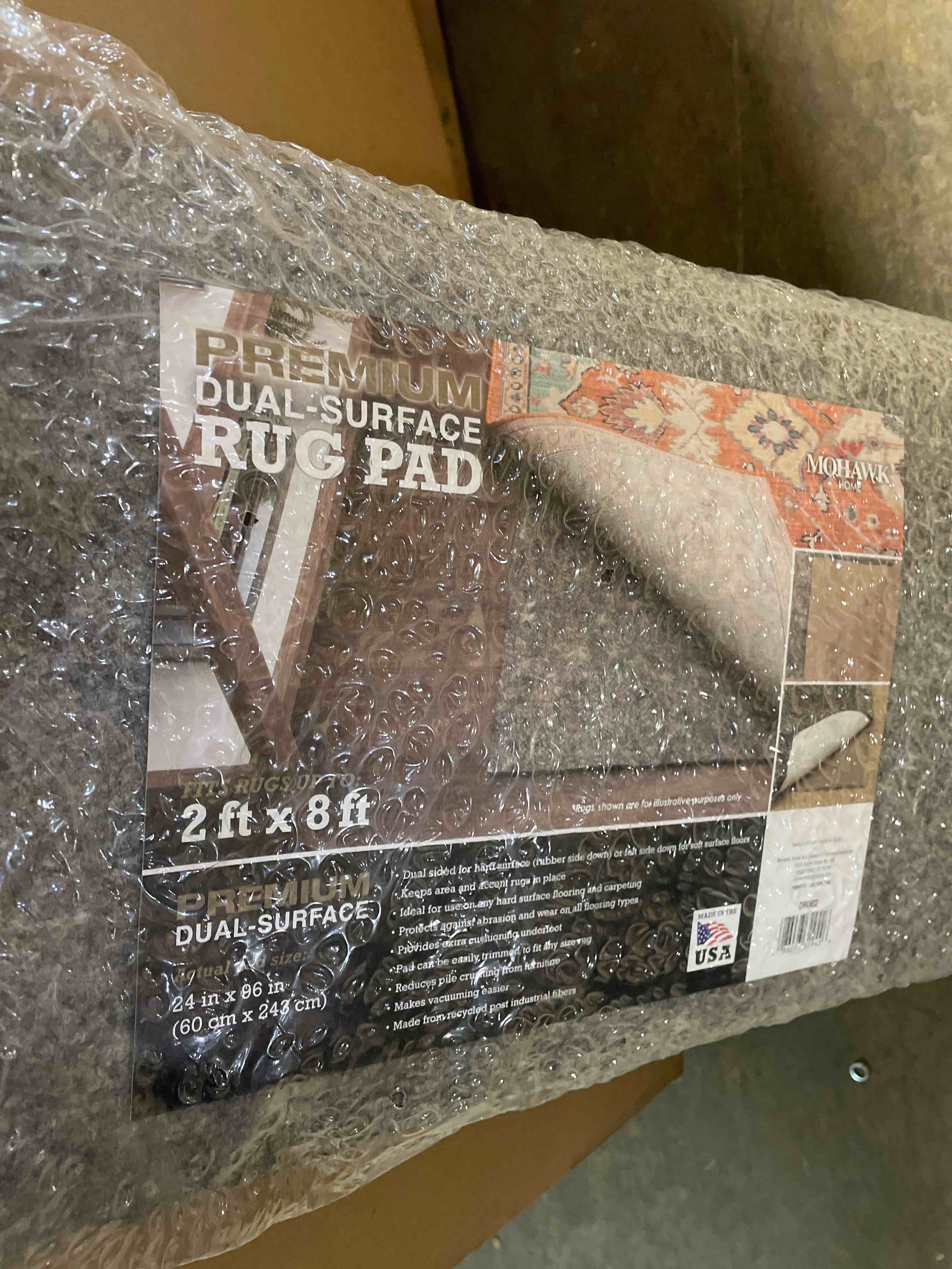 Condition photo showing New/Like New for Mohawk Home 2' x 8' Non Slip Rug Pad Gripper 1/4 Thick Dual Surface Felt + Rubber Gripper - Safe for All Floors