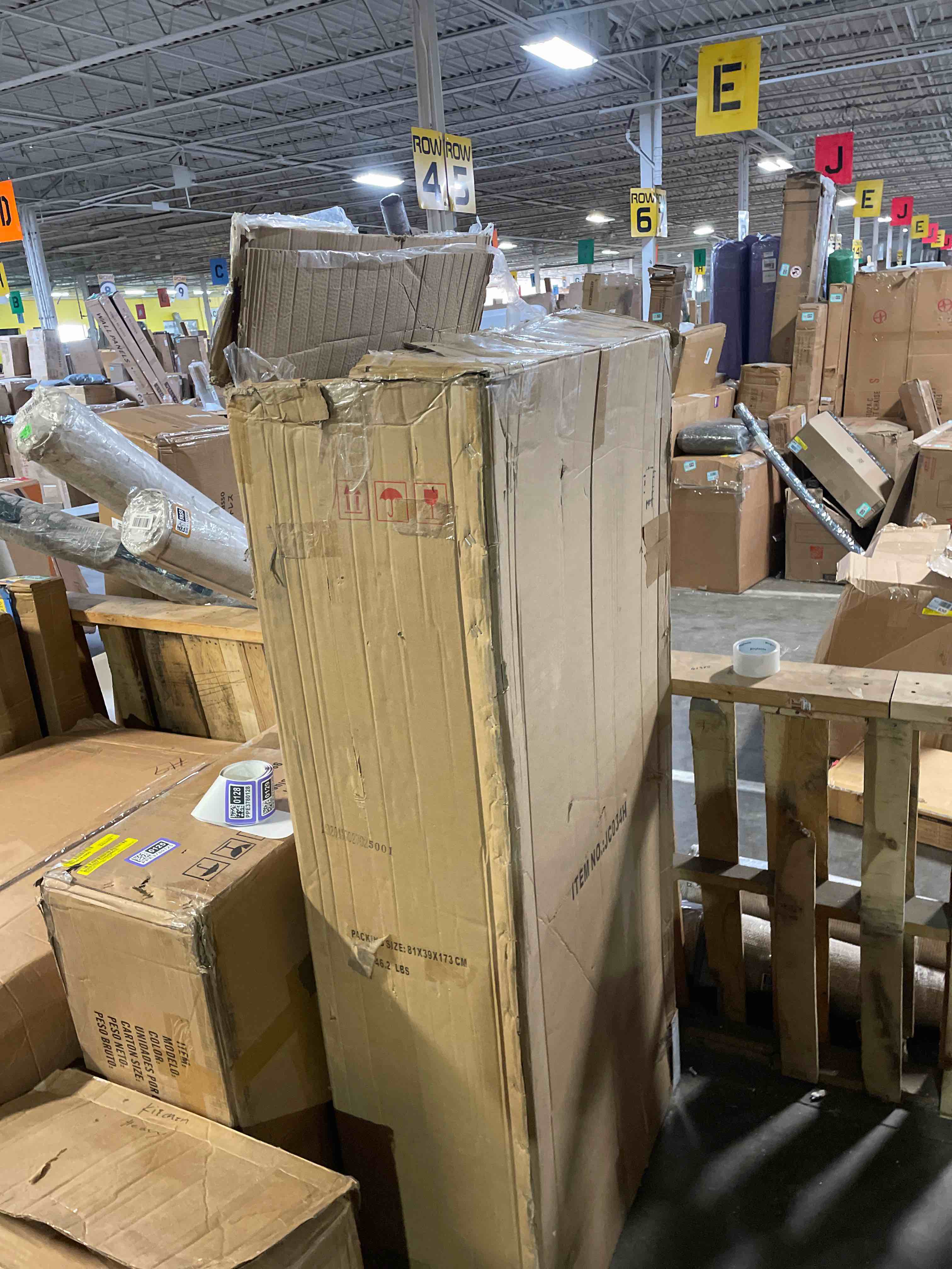 Condition photo showing New/Like New for Alyscia 64" H x 28.5" W x 12" D