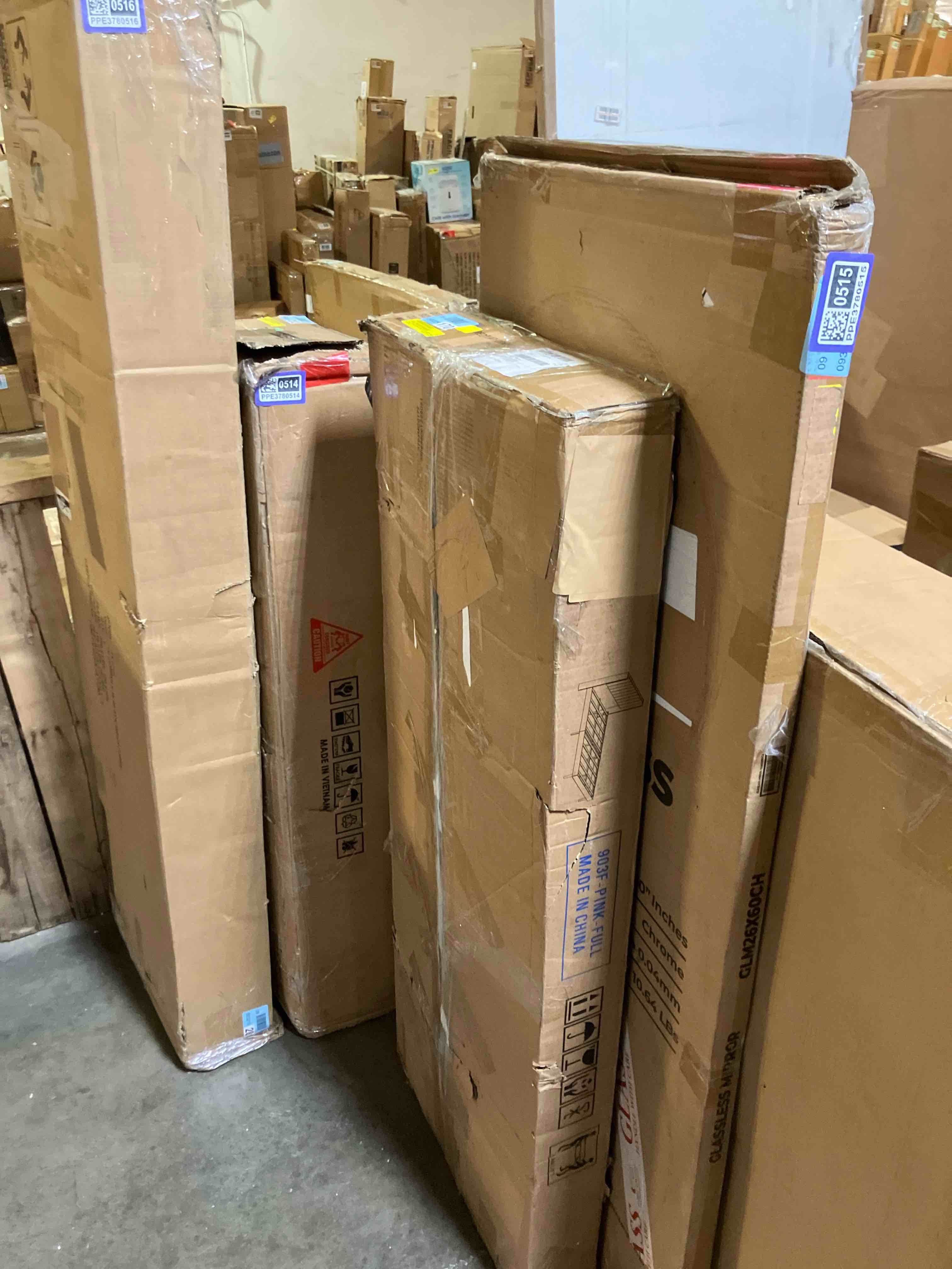 Condition photo showing New/Like New for Full Eriksay Low Profile Upholstered Platform Bed with Wingback Headboard