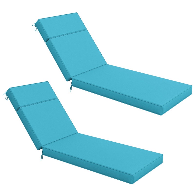wynee outdoor 4'' chaise lounge cushion (set of 2)