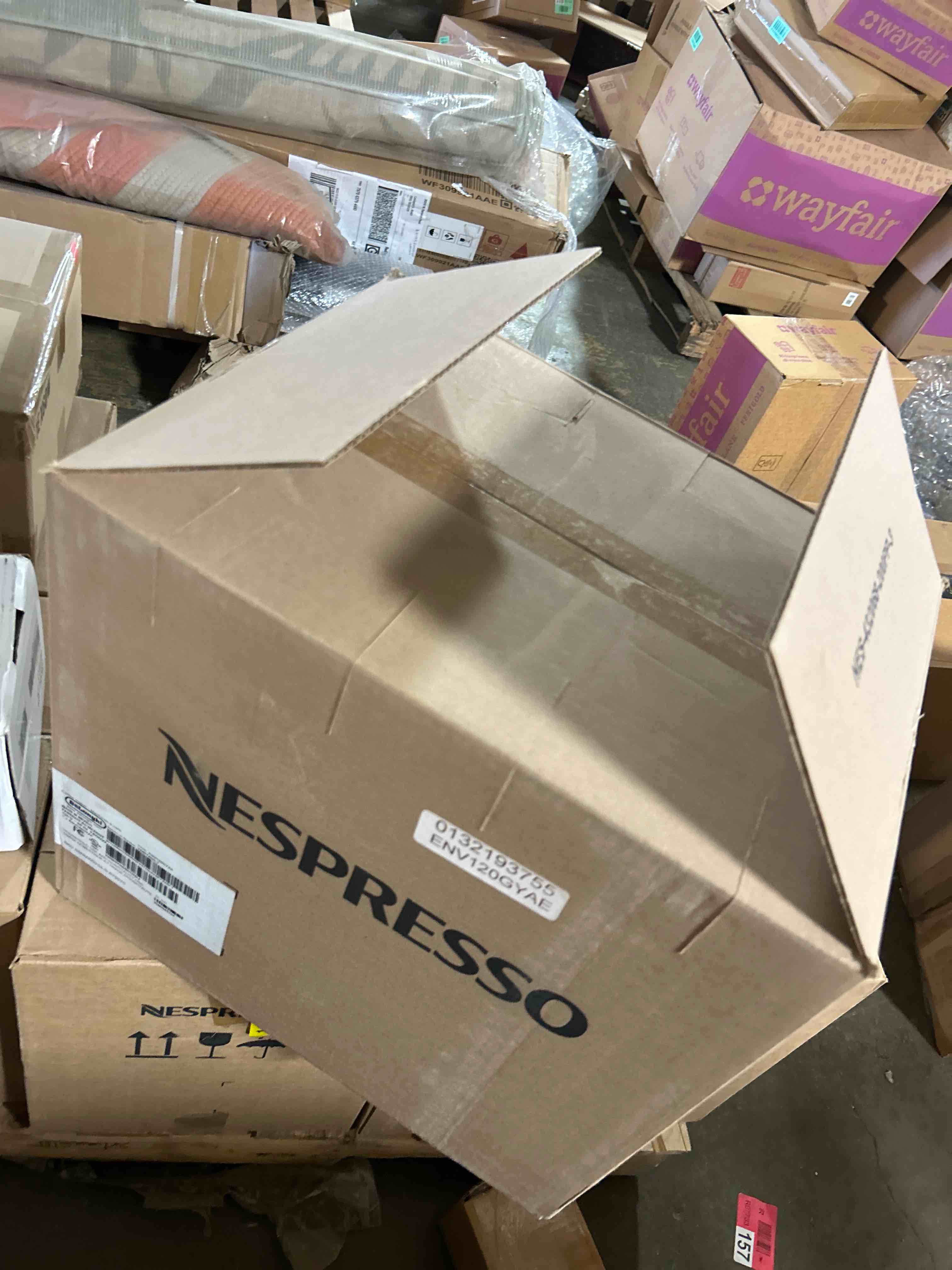 Condition photo showing New/Like New for Nespresso Vertuo Next Coffee and Espresso Machine by De'Longhi with Milk Frother, 8 ounces, Dark Grey