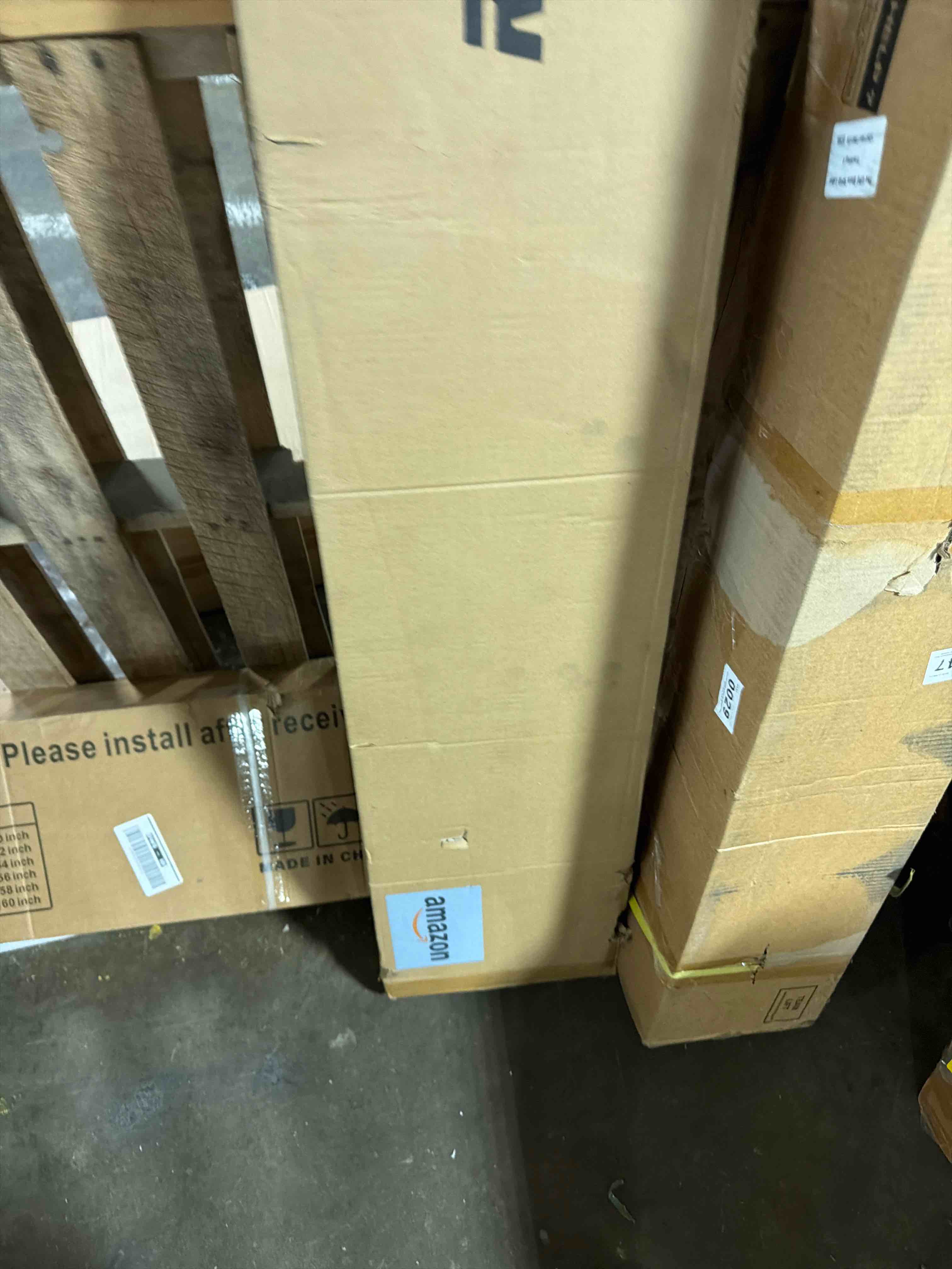 Condition photo showing New/Like New for 4-Piece Wood Slat Panels for Wall 94.5"×11" Acoustic Panels for Interior Wall Decor 3D Fluted Sound Absorbing Panel - Natural Walnut 94.5×11 (4 PCS) Natural Walnut