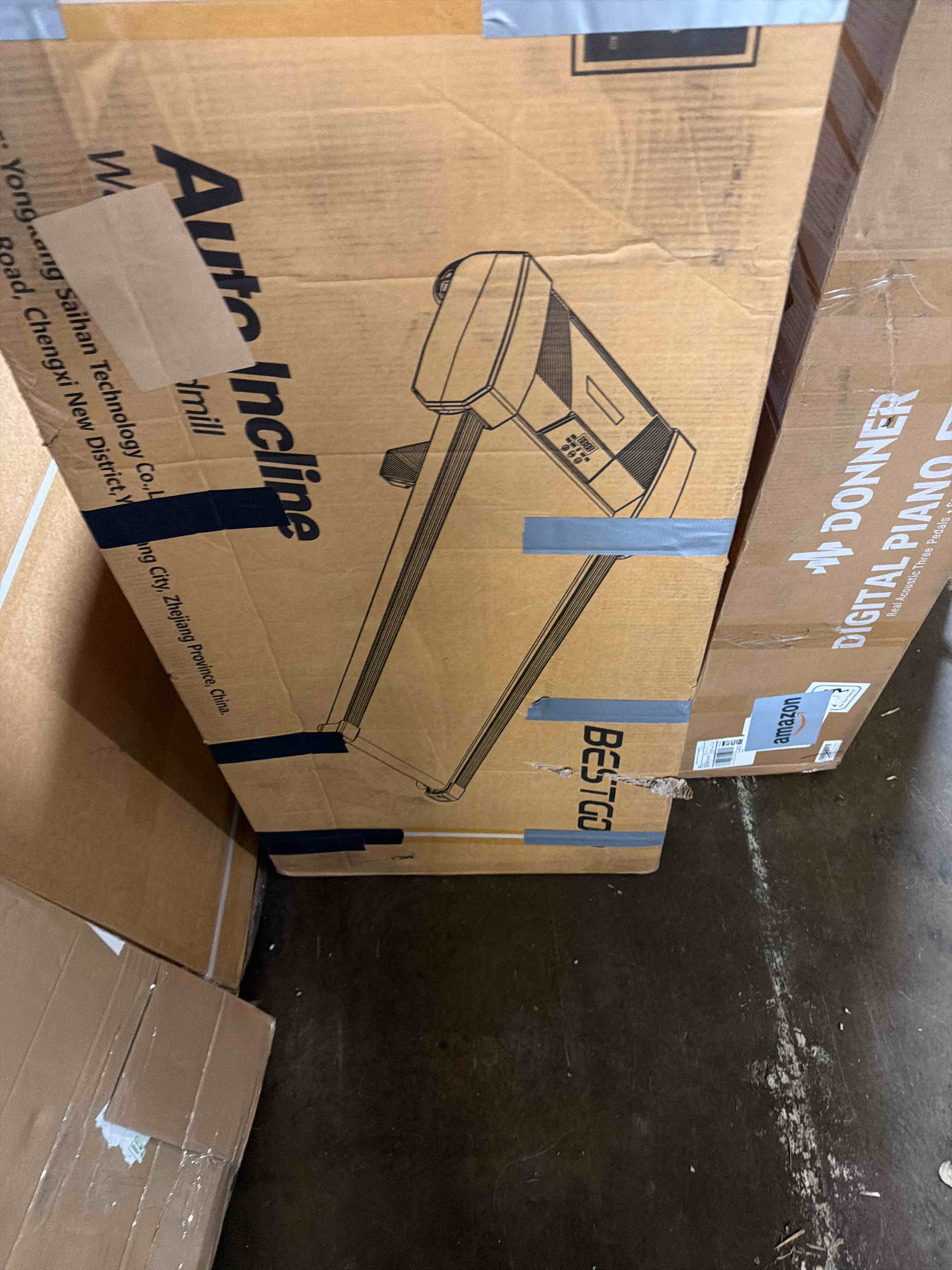 Condition photo showing As Is for Sperax Walking Treadmill Pad with APP, 3 in 1 Under Desk Treadmill, 400W Low Noise Walking Vibration Pad with Remote Control,Portable Treadmills for Home Office Black