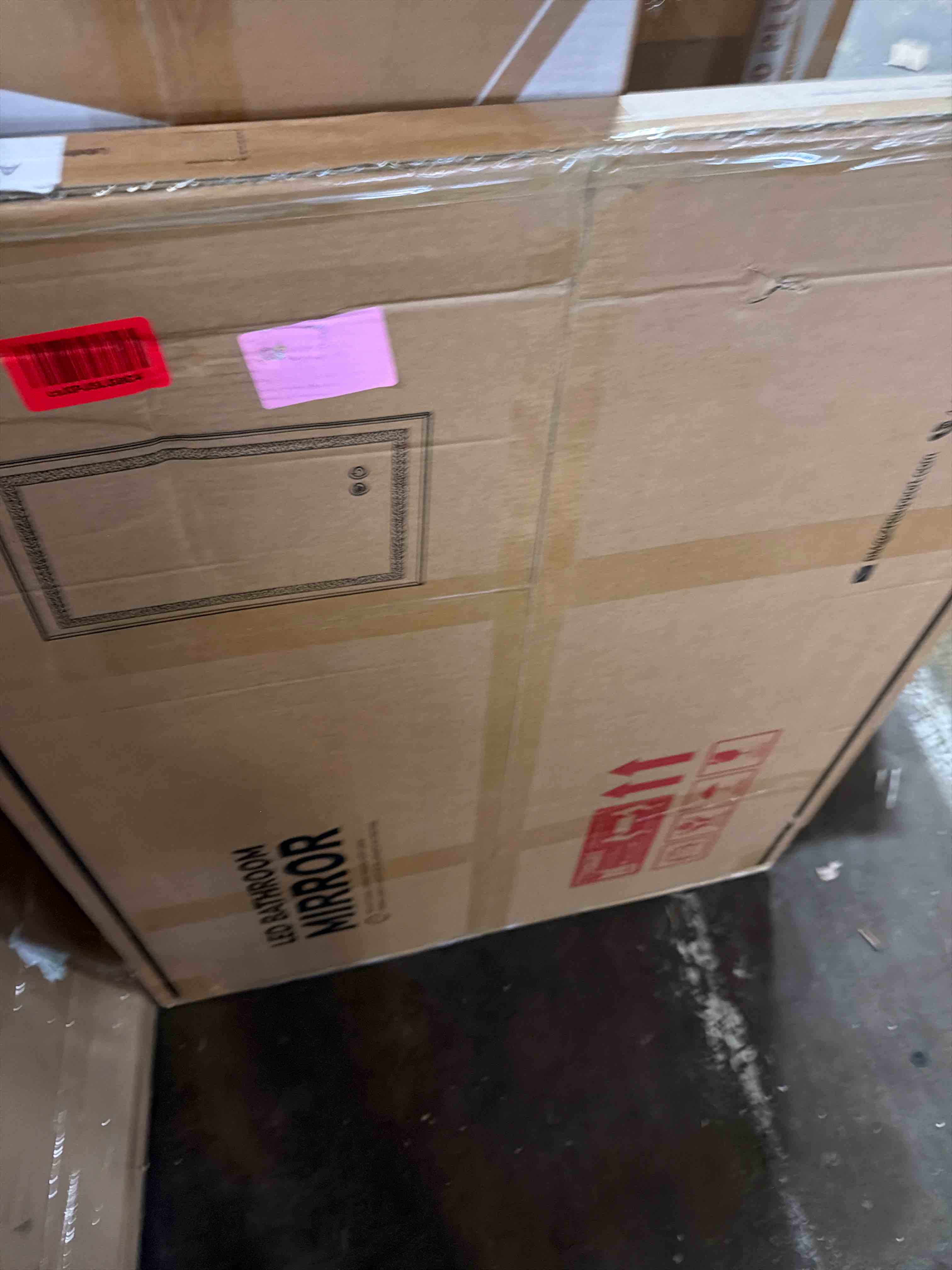 Condition photo showing New/Like New for 60"x 36" LED Bathroom Mirror, Double Lighting Sources Dimmable, Backlit + Front Lit, Anti-Fog, Stepless Dimmable, Lighted Bathroom Vanity Mirror for Wall Tempered Glass (Horizontal/Vertical)