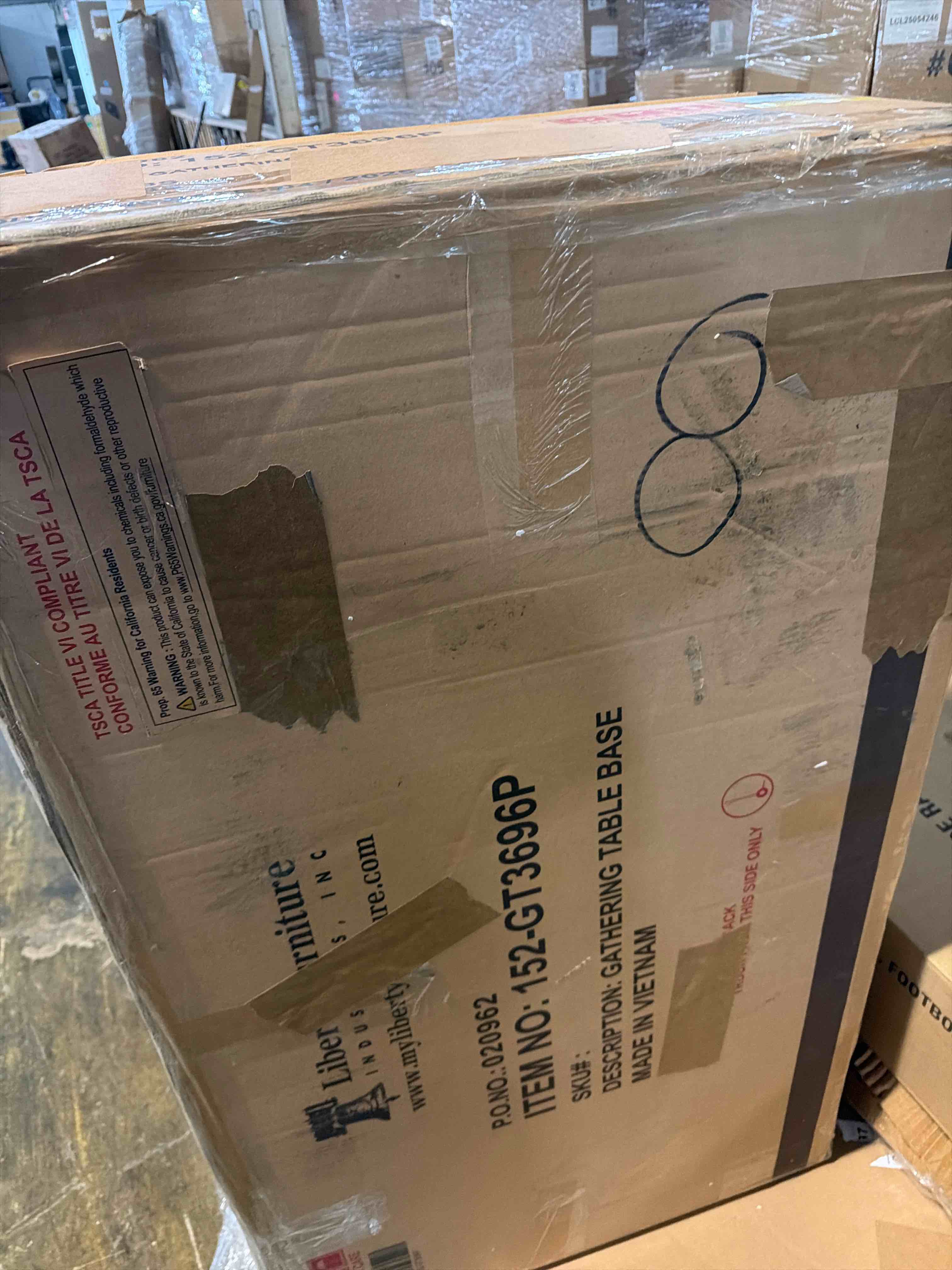 Condition photo showing As Is for Reber Dining Table Base