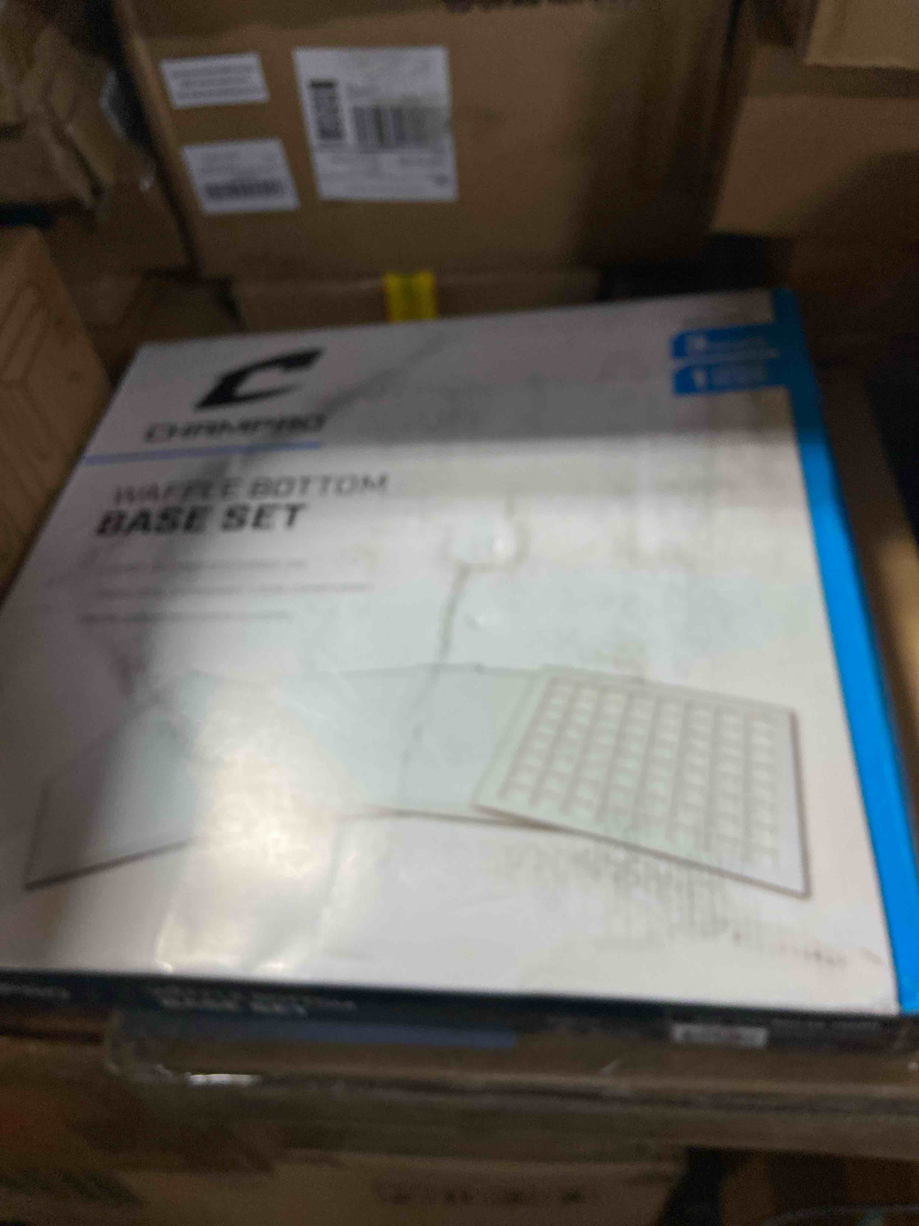 Condition photo showing New/Like New for Champro Base Set - 4 Waffle Bottom Rubber Baseball, Softball, Kickball Throw Down Style Bases, Small (B026B) WHITE