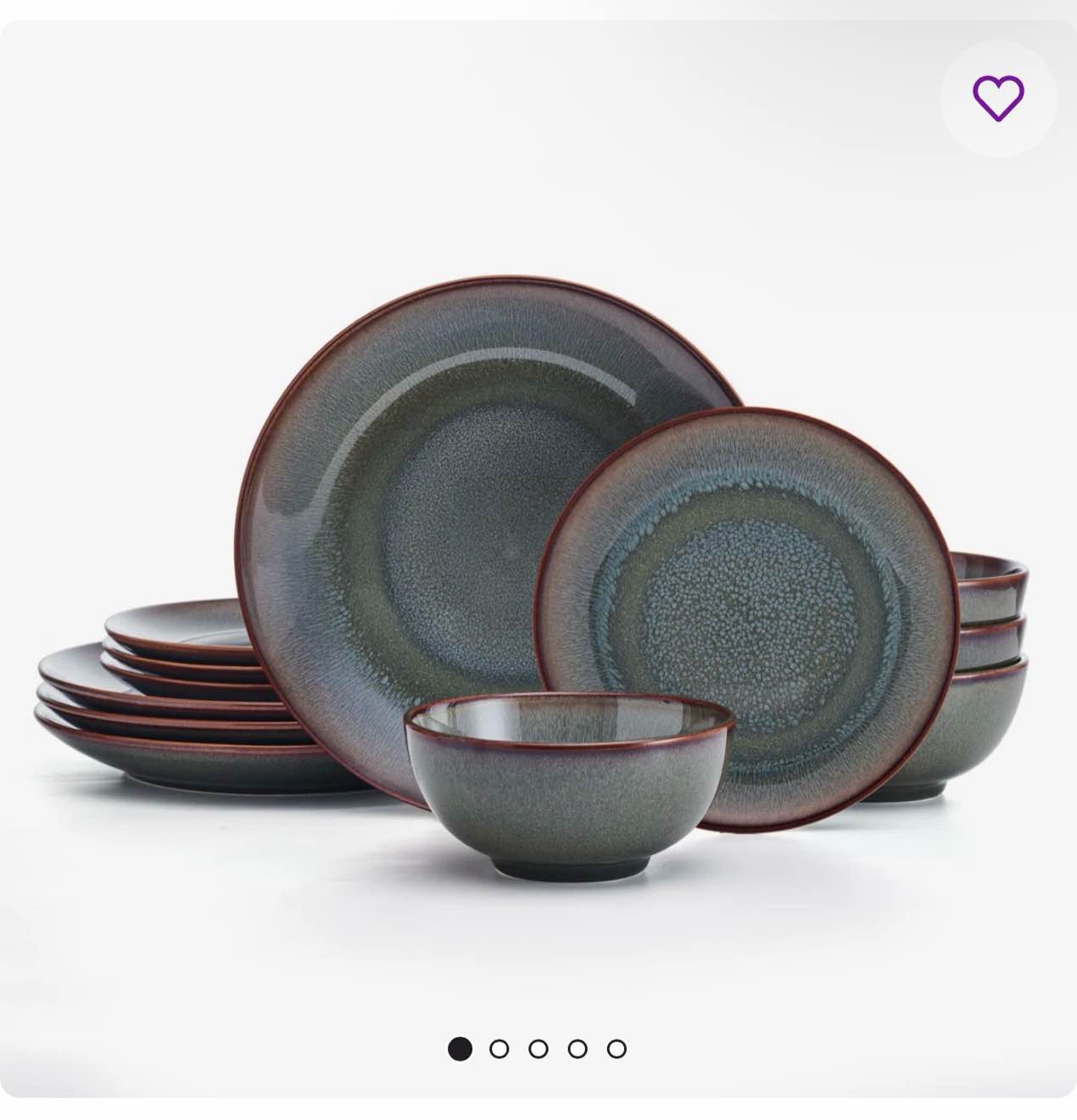 Pfaltzgraff Mackensie 12-Piece Stoneware Dinnerware Set, Service for 4