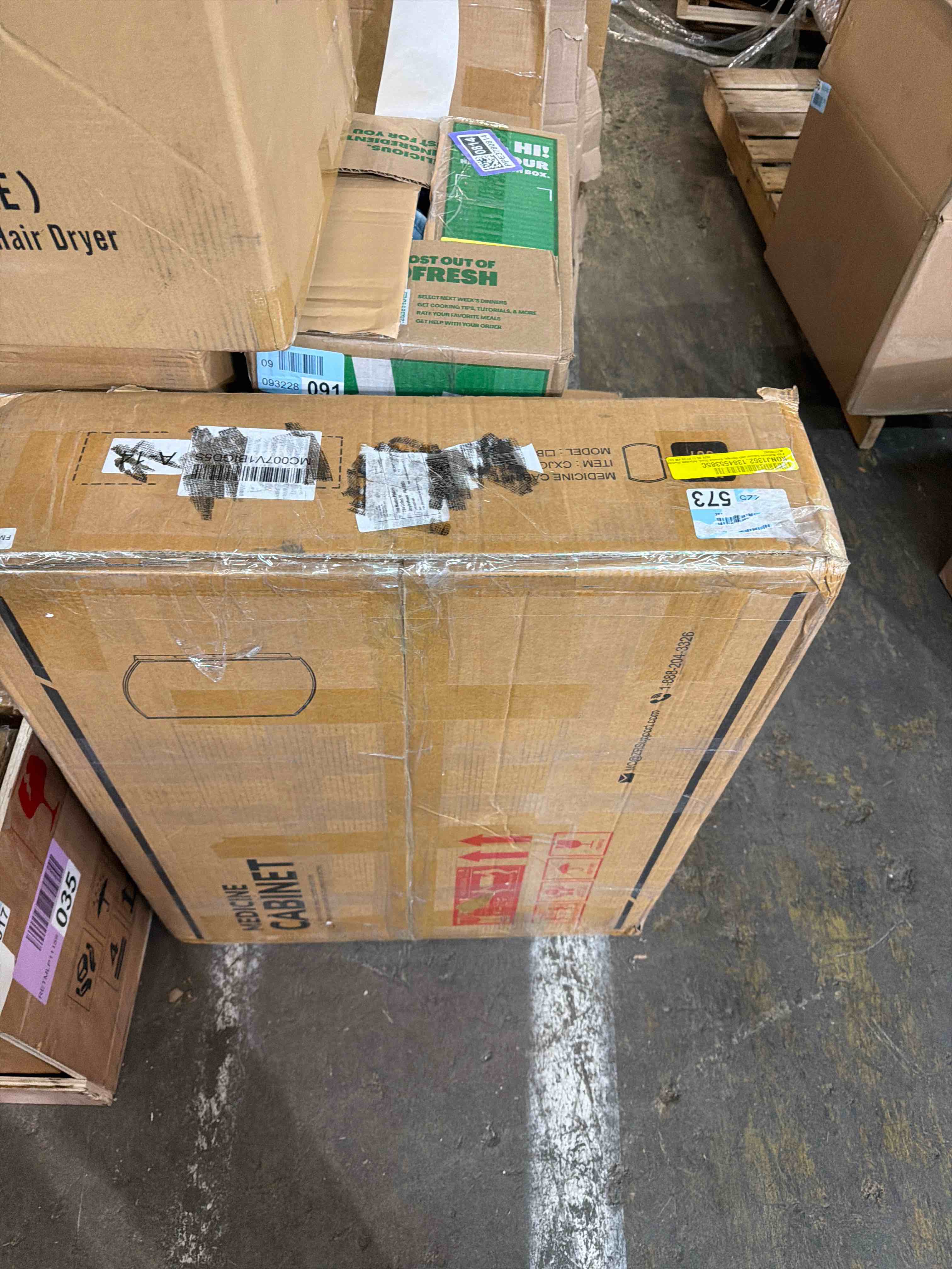 Condition photo showing New/Like New for Ebern Designs Arch Medicine Cabinet