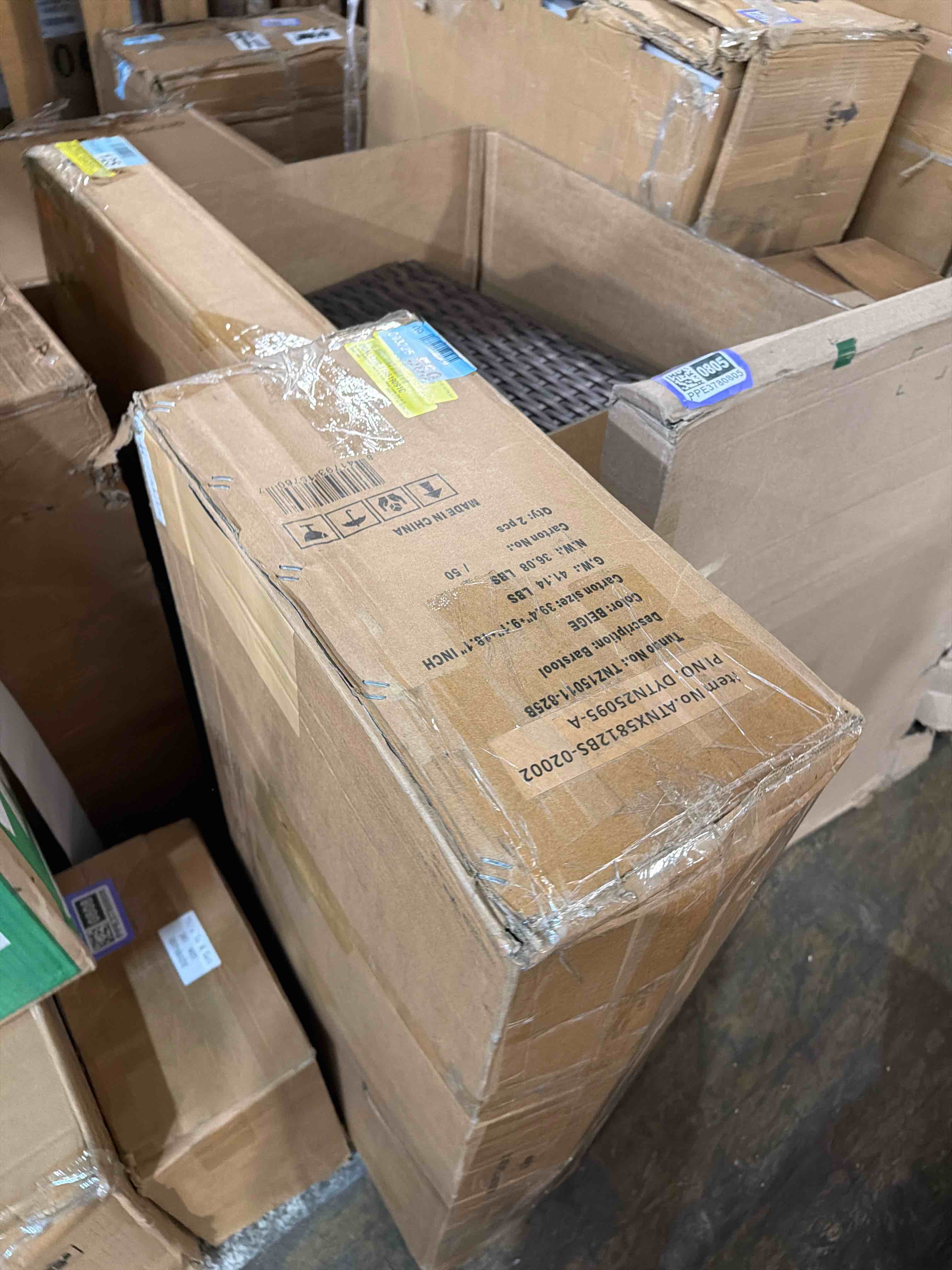 Condition photo showing New/Like New for Francile Upholstered Stool with Solid Wood Frame (Set of 2)